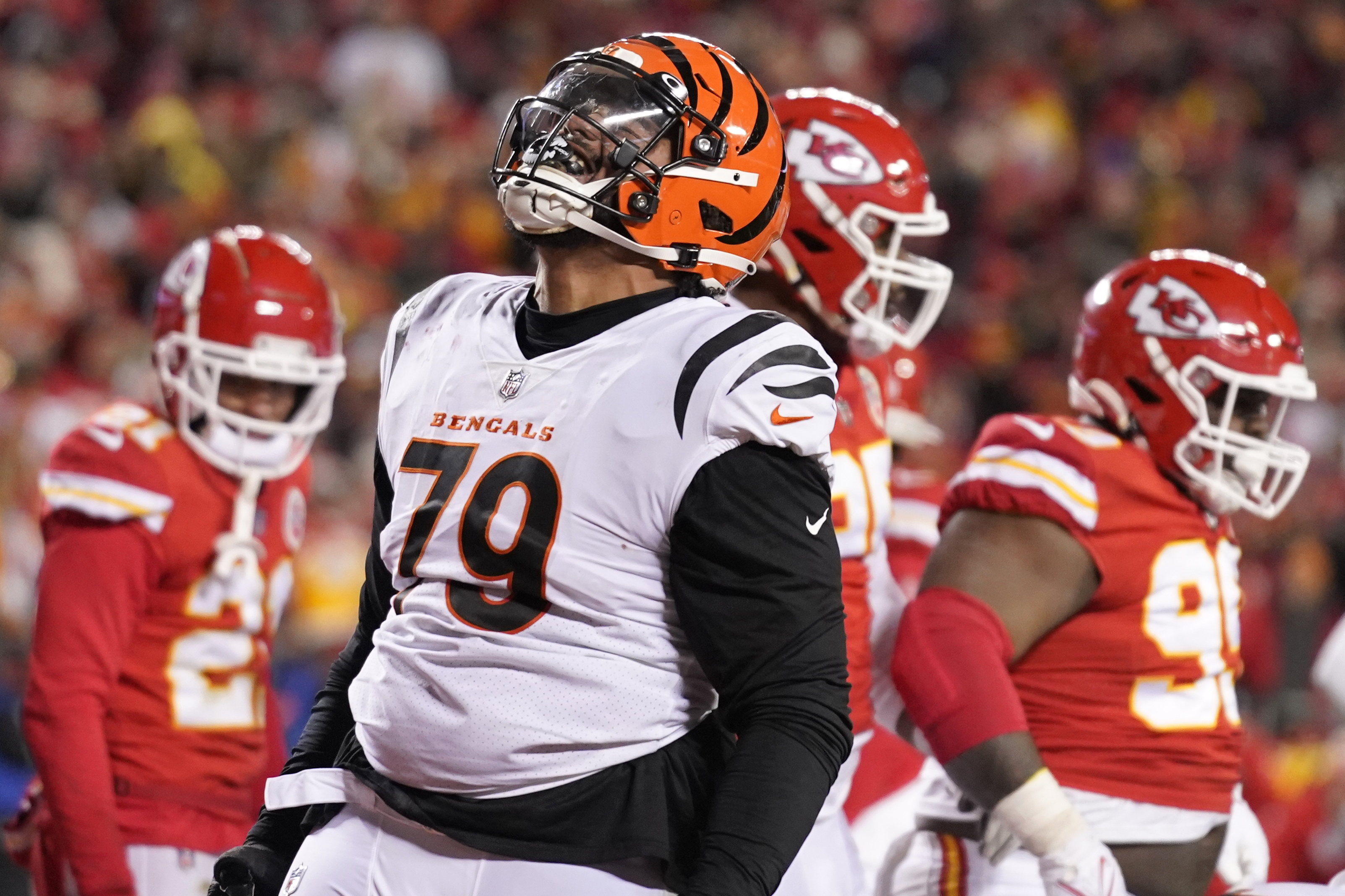 Orlando Brown Jr. gives Bengals top 5 AFC OT, says PFF