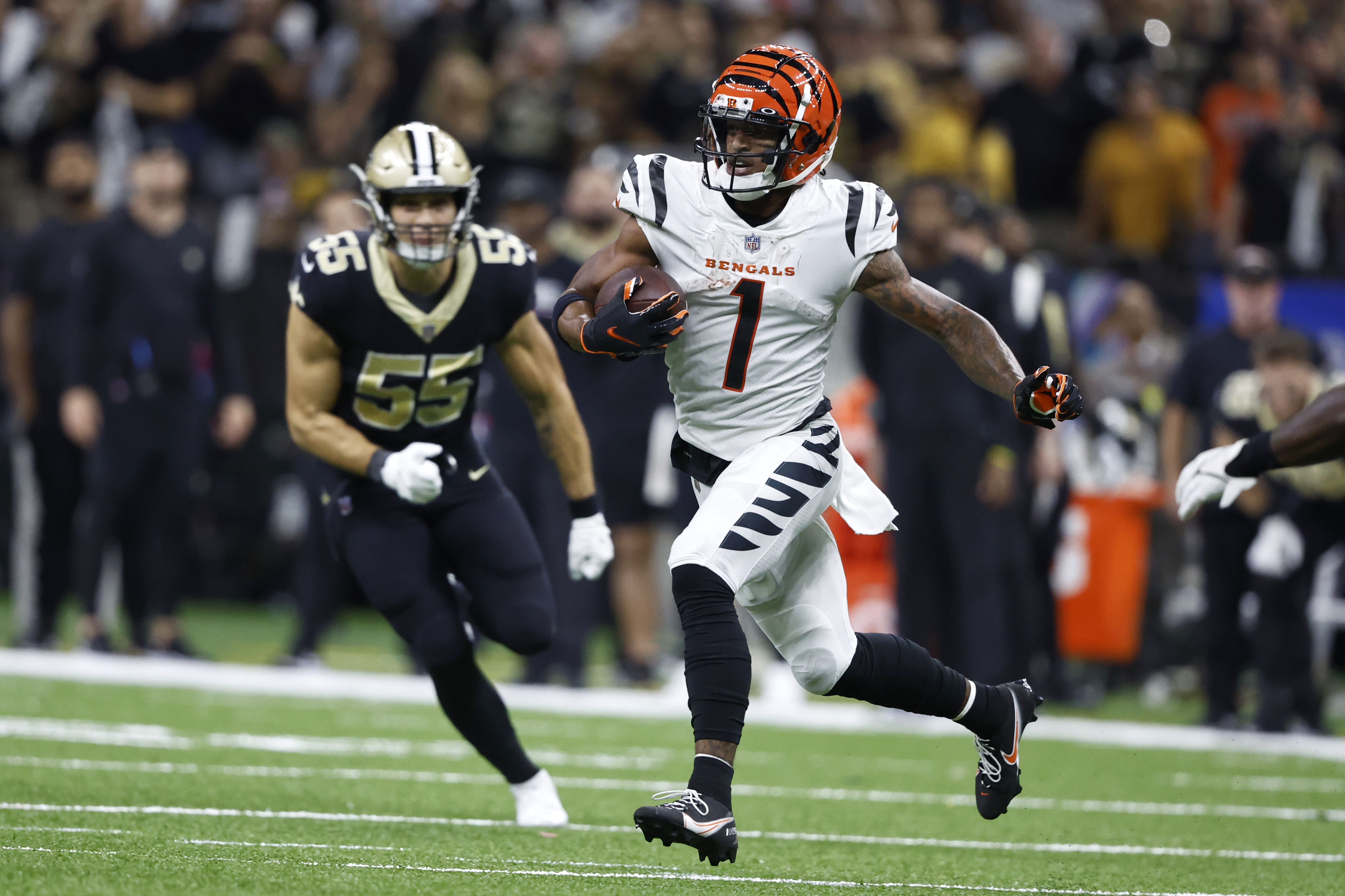 NFL - One word to describe Cincinnati Bengals WR Ja'Marr Chase Special.