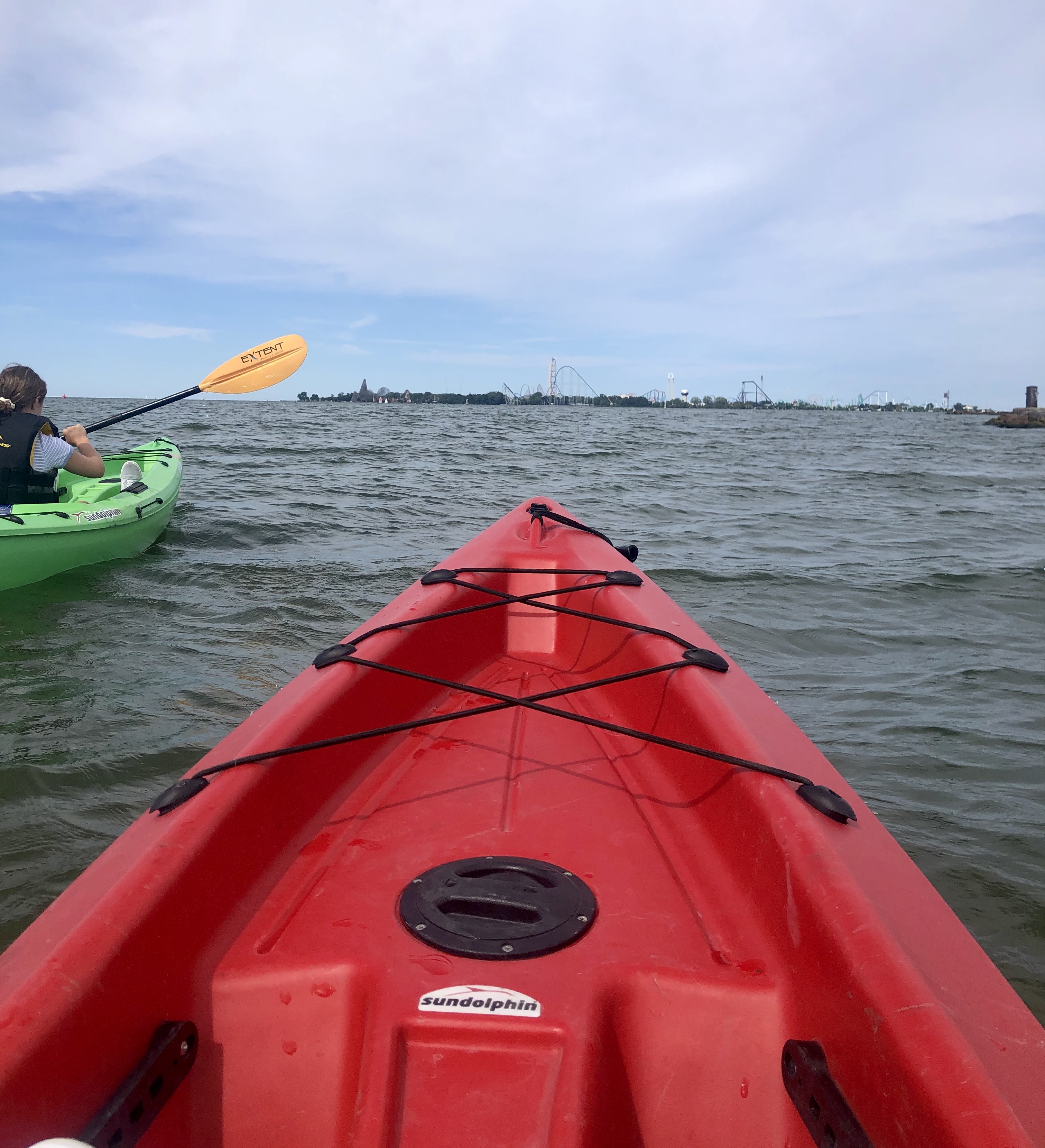 Take a paddling adventure with a view of Cedar Point and the Sandusky shoreline. DEBBIE JUNIEWICZ/CONTRIBUTED