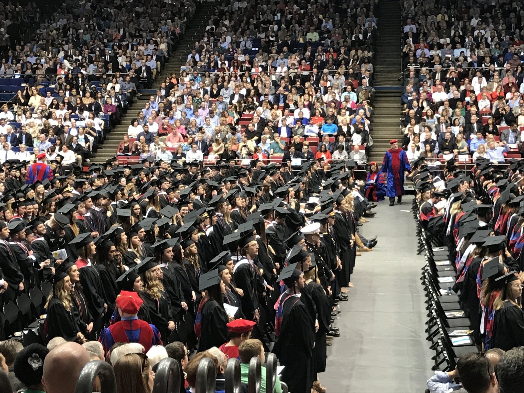 Over 1,500 undergraduates students received their diplomas from the University of Dayton Sunday, in the school’s 167th commencement ceremony. May 7, 2017. TREMAYNE HOGUE / STAFF