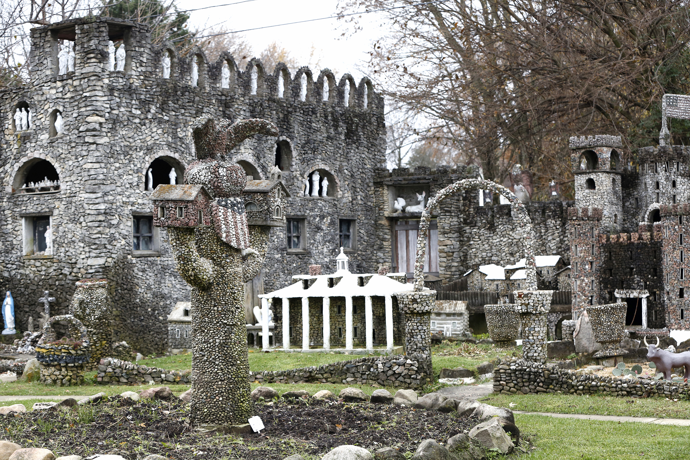 The Hartman Rock Garden, a folk art treasure located in Springfield, was built by Harry George "Ben" Hartman between 1932 and 1944. LISA POWELL / STAFF