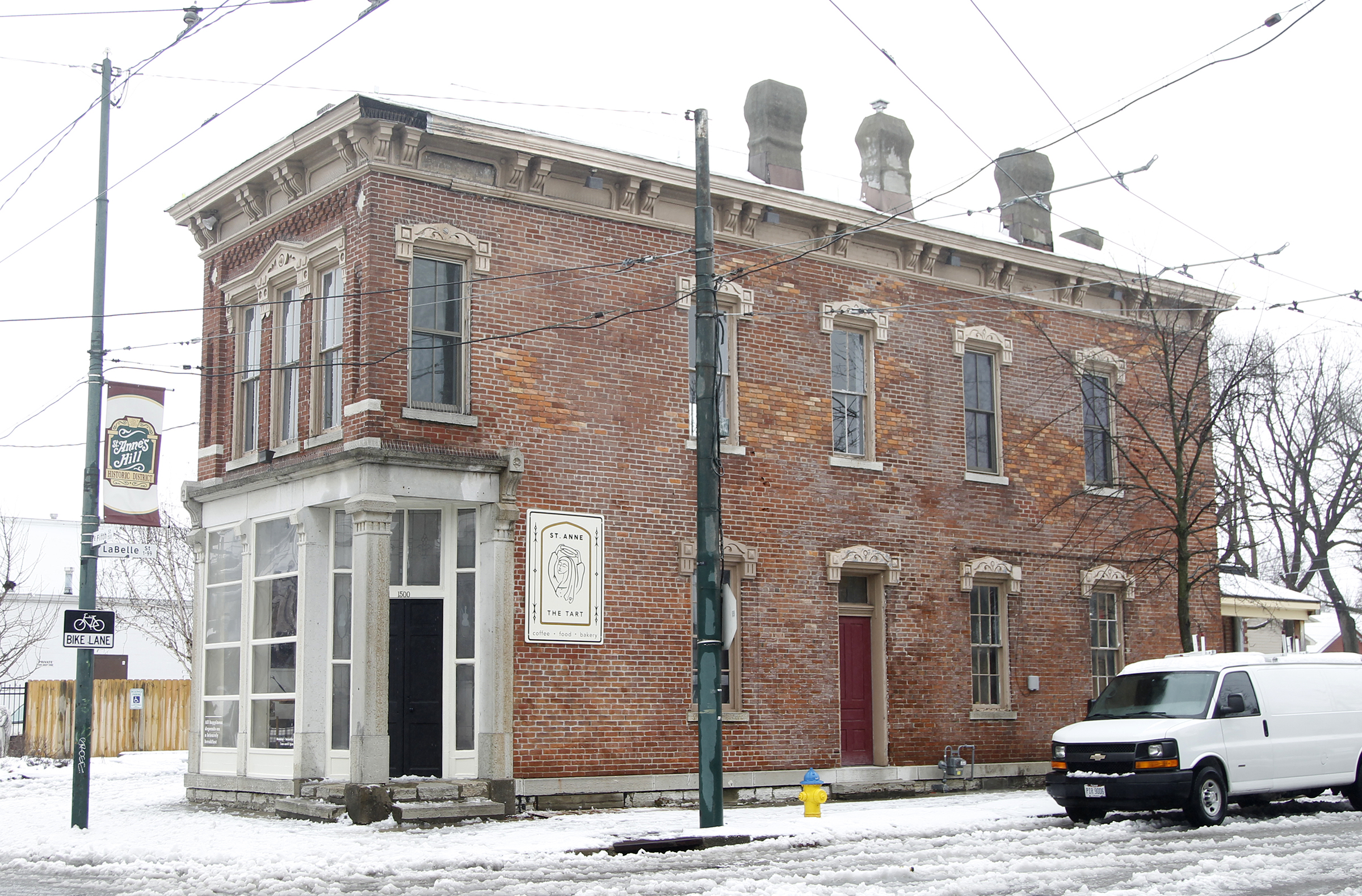 St. Anne the Tart, a new bakery and coffee house in Dayton's St. Anne's Hill historic neighborhood, will open at the beginning of March. The new establishment will have coffee, sweet and savory tarts, soups, sandwiches and more. LISA POWELL / STAFF
