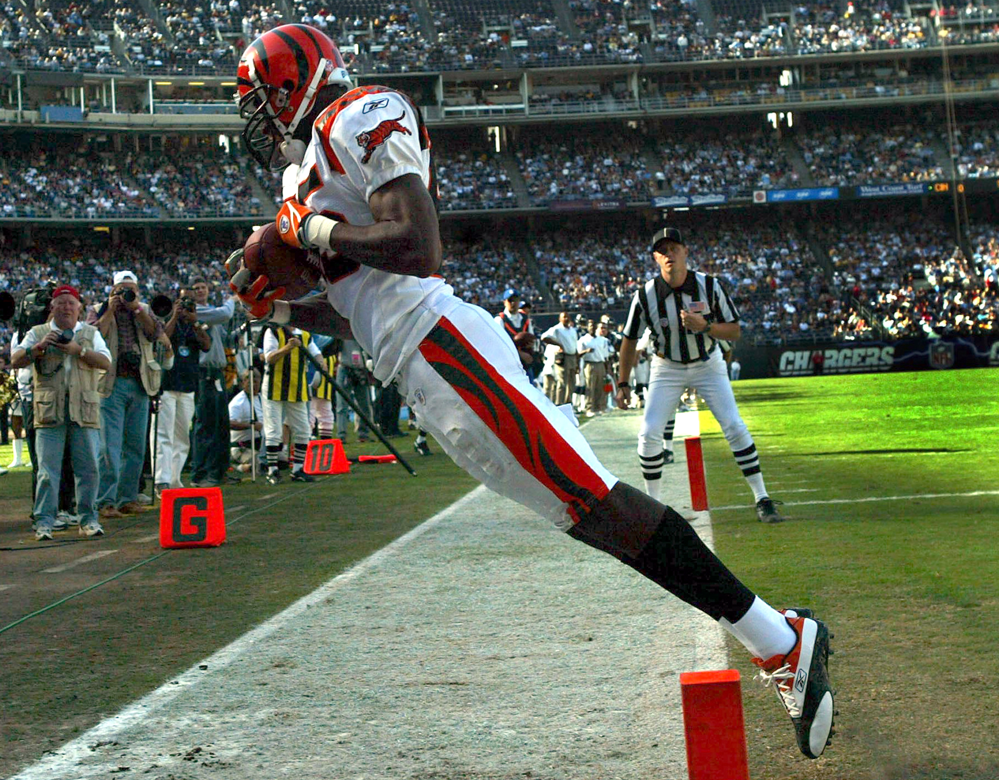 Defensive back Tommy Casanova of the Cincinnati Bengals looks on