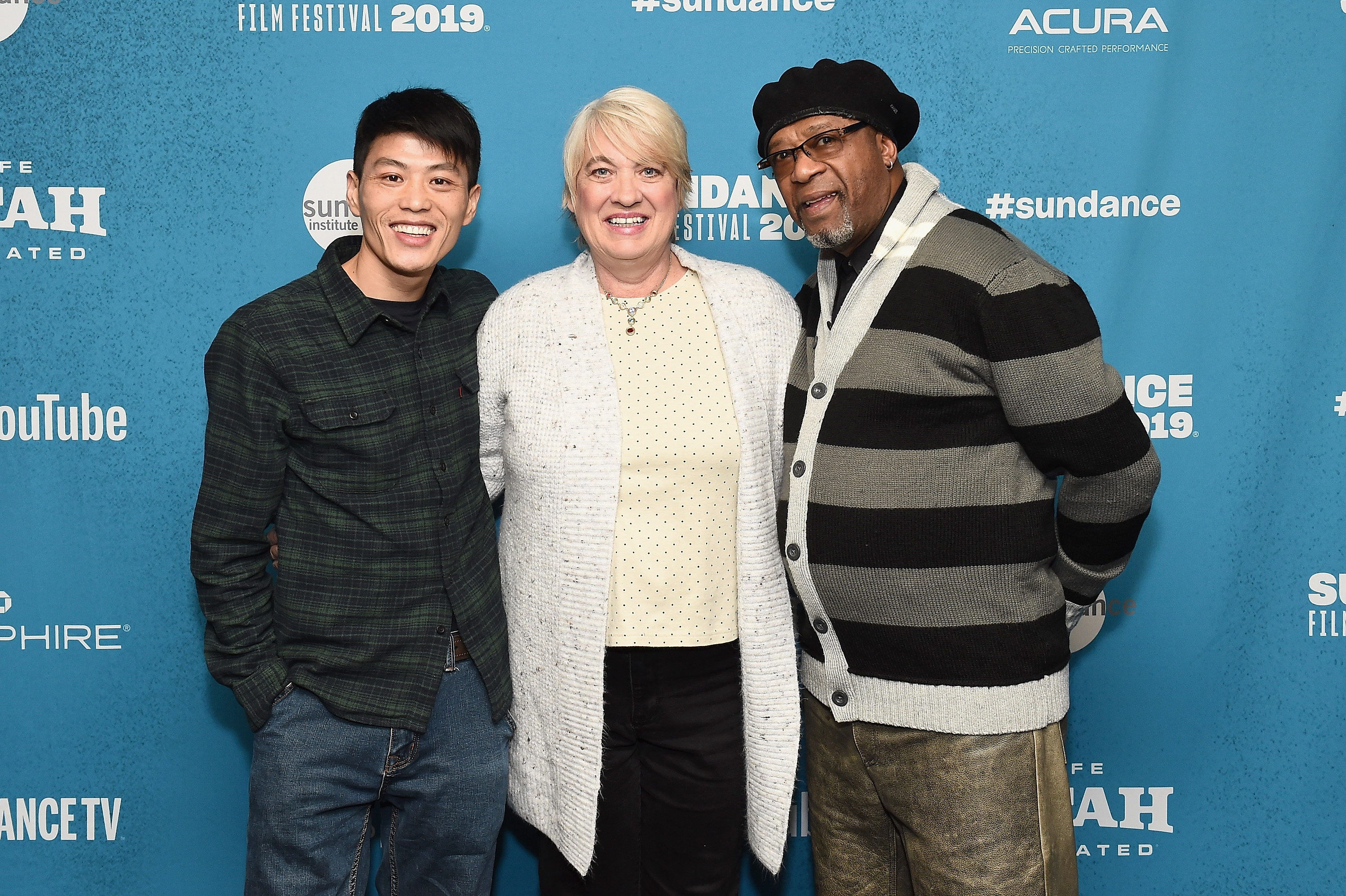 PARK CITY, UT - JANUARY 25: Wong He, Jill Lamantia, and Bobby Allen attend the "American Factory" Premiere during the 2019 Sundance Film Festival at Prospector Square Theatre on January 25, 2019 in Park City, Utah. (Photo by Ilya S. Savenok/Getty Images)