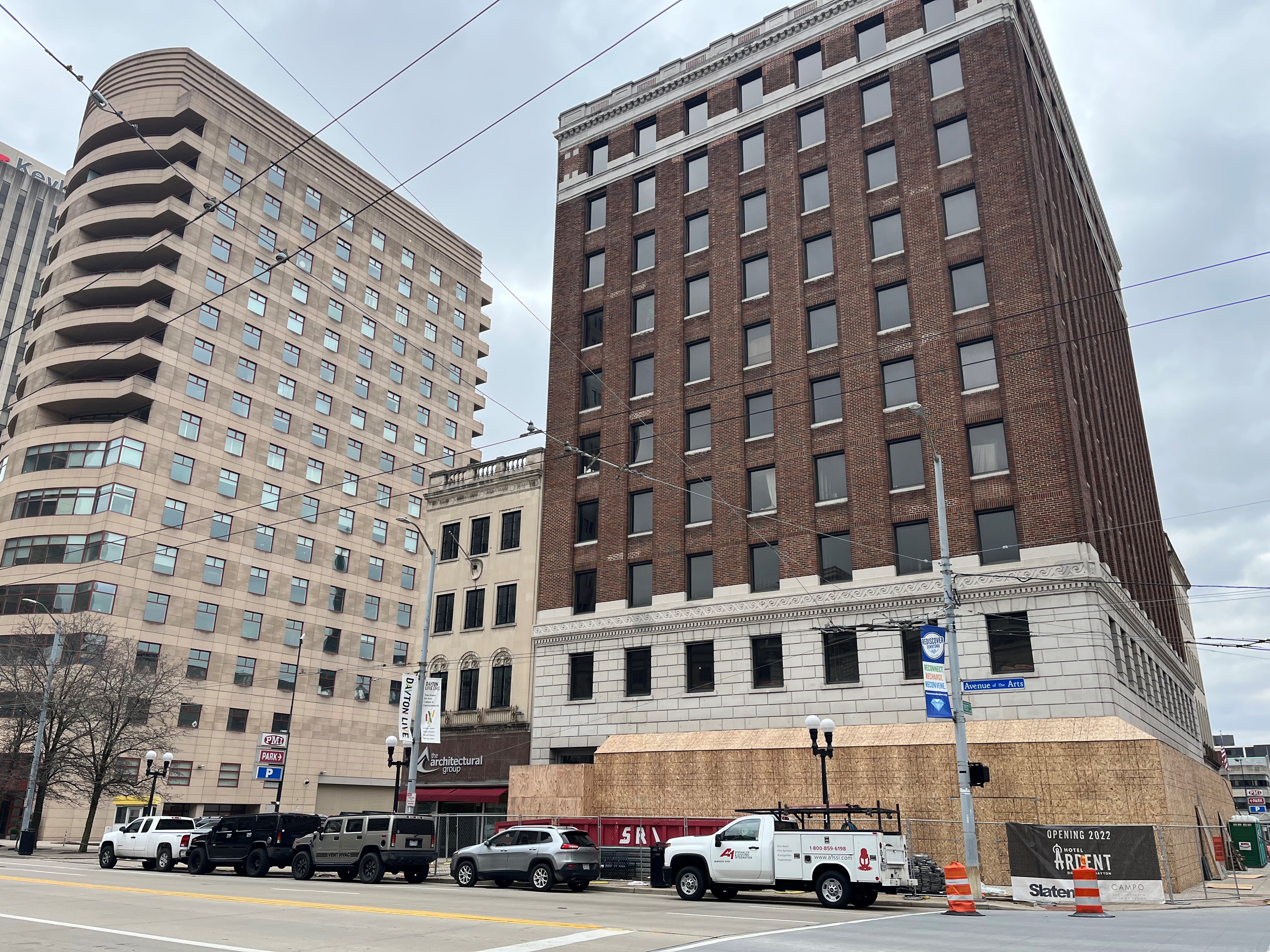 The Barclay building at 137 N. Main St. is being converted into a new boutique hotel called Hotel Ardent. The hotel will have more than 100 rooms and a new restaurant. The project won nearly $2.5 million in state historic tax credits, which will support a $25 million overhaul of the property. CORNELIUS FROLIK / STAFF