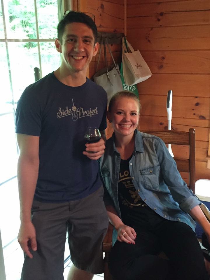 Paul Gilliam with his fiancé and fellow company member Katy Bowlby (contributed photo)