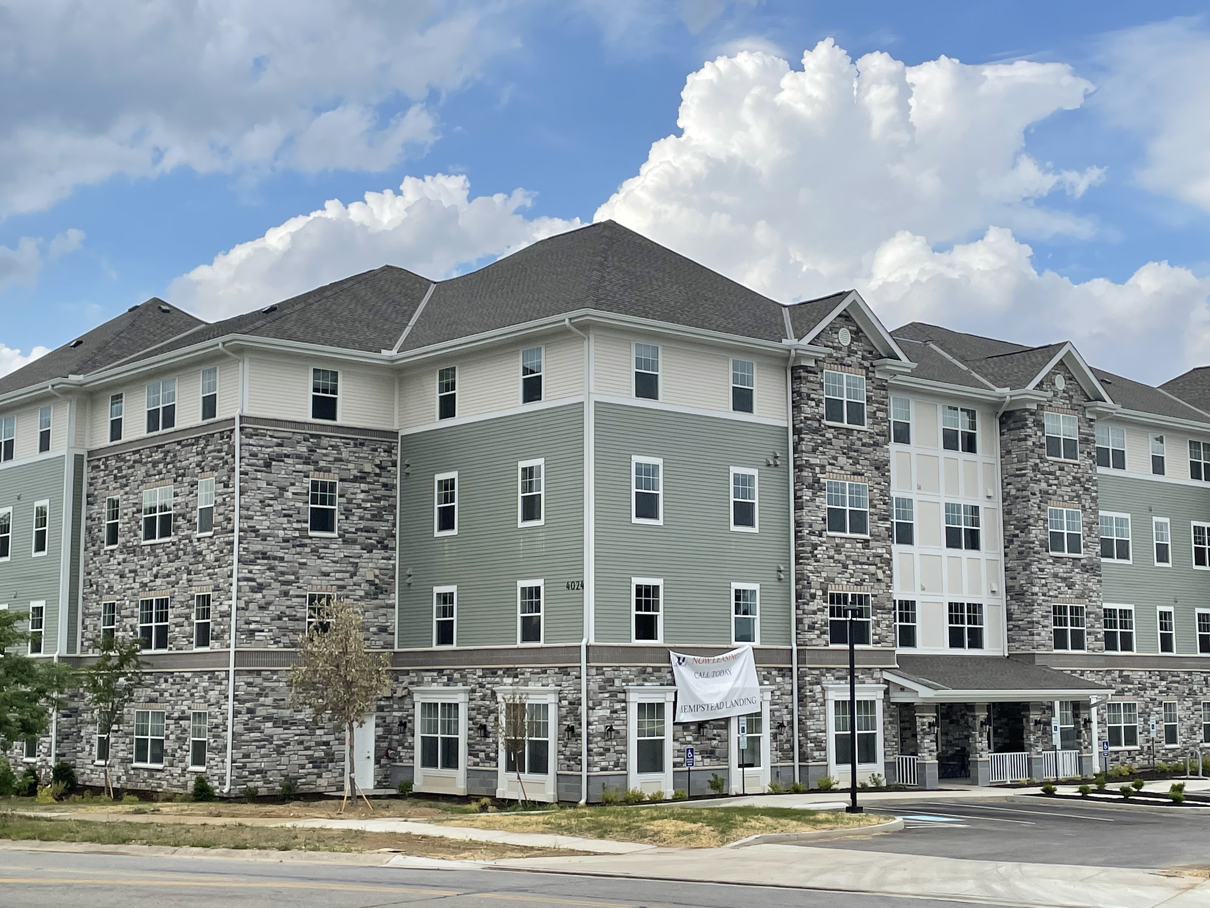 Hempstead Landing is a 40-unit, Spire Development apartment complex planned to open this year. It is located just northwest of Meijer, next to a post office branch. NICK BLIZZARD/STAFF