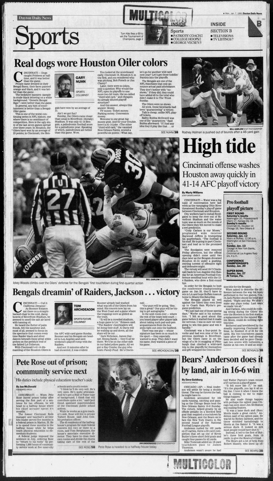 Cincinnati Bengals playoff win drought: News from Dayton in 1991