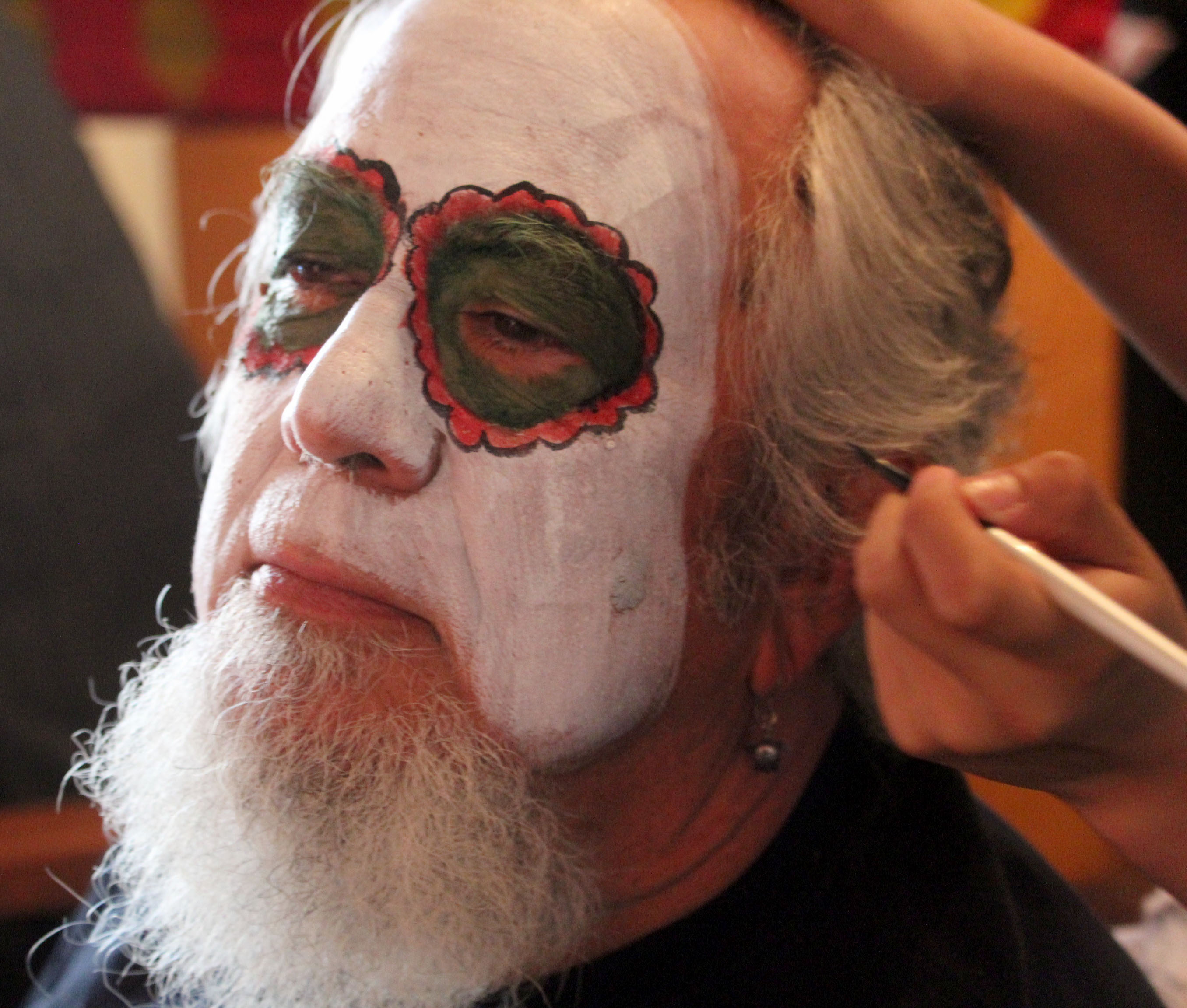 Dayton has celebrated El Dia de los Muertos since 2012. David Hurwitz helps organize the annual celebration. Photo Amelia Robinson