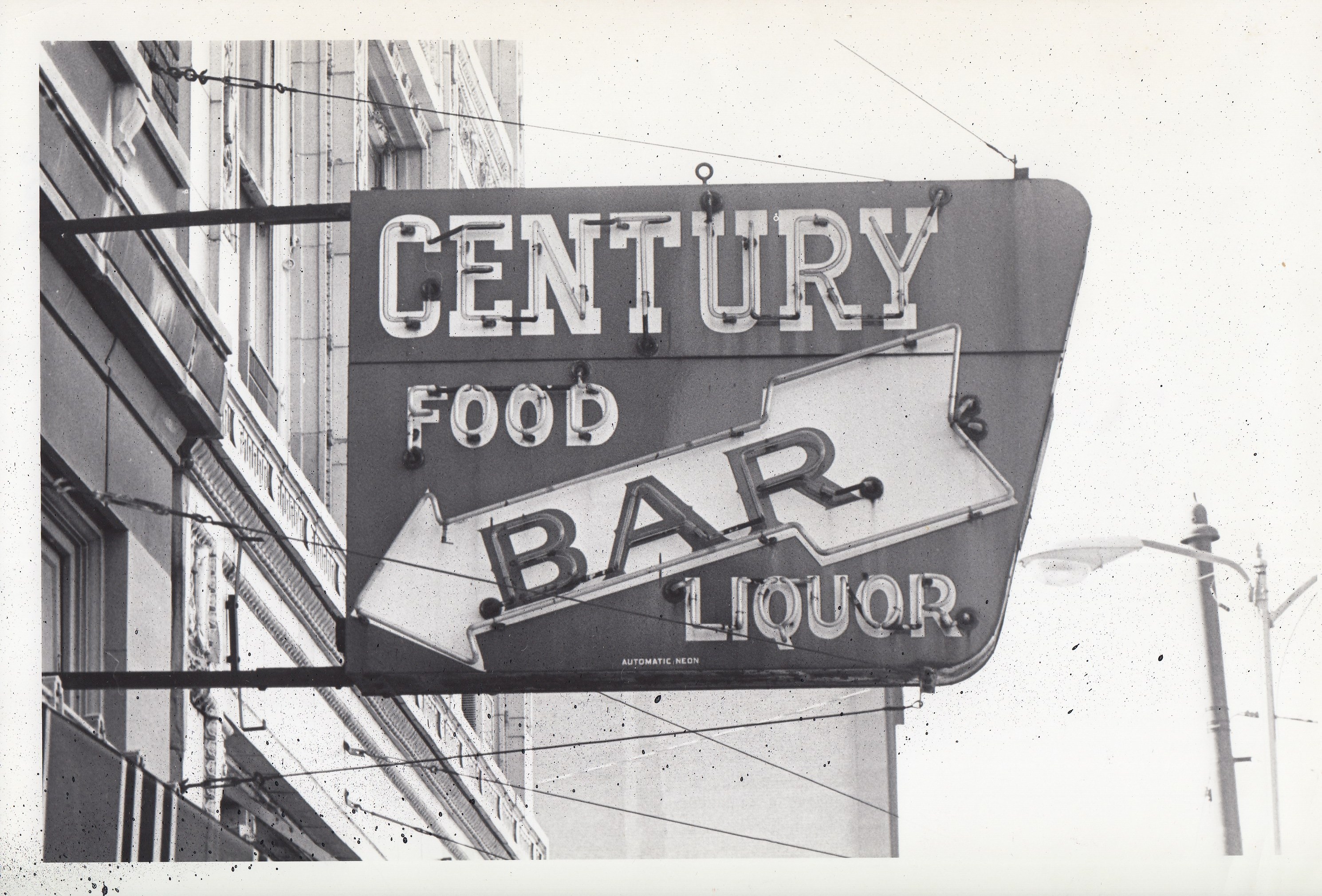 Aug. 1 1977 photos of the exterior of the Century Bar.
