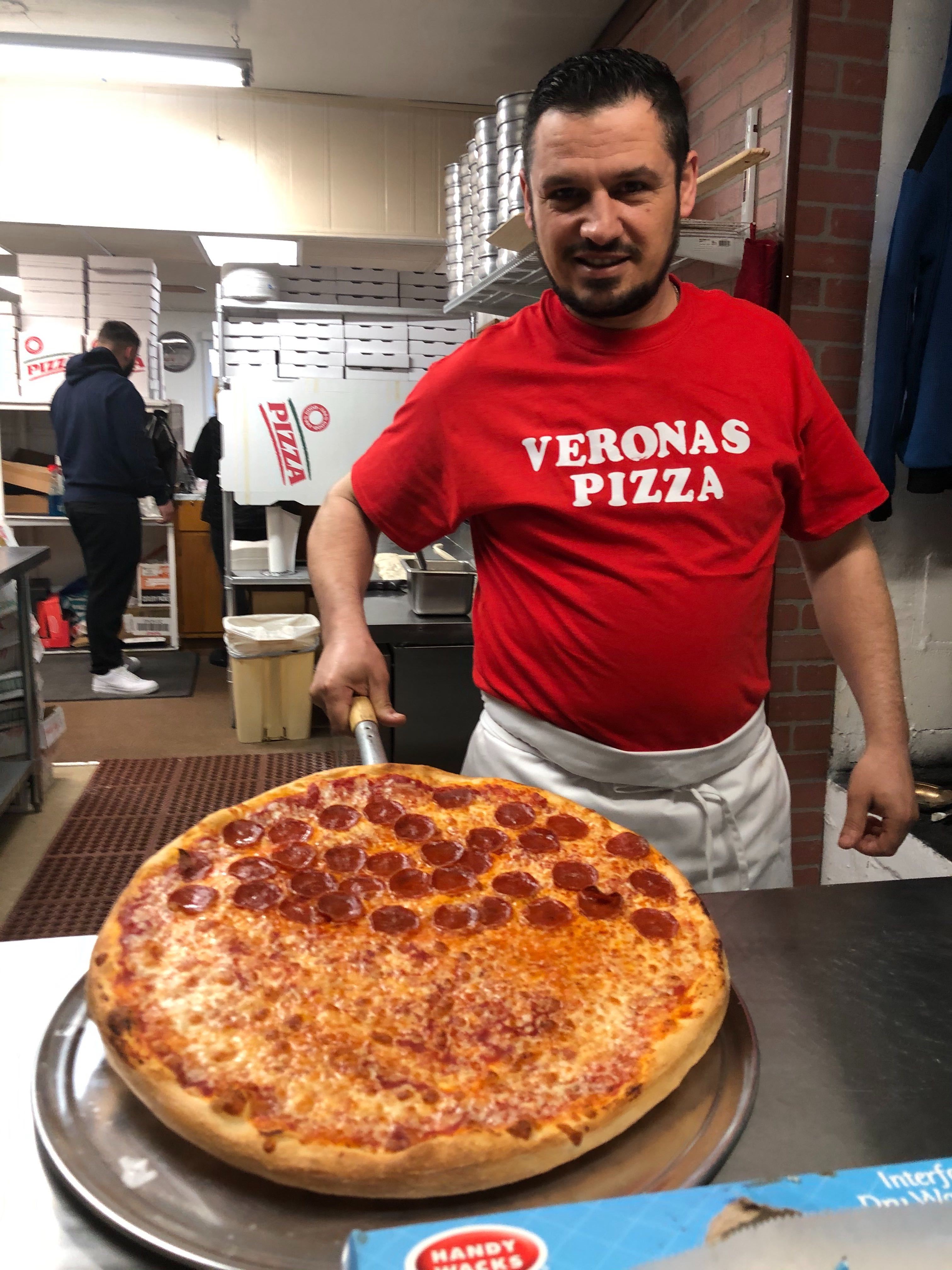 Verona's Pizza, founded by Bekim Demnika, is now open at 18 E. Franklin St. in downtown Bellbrook.