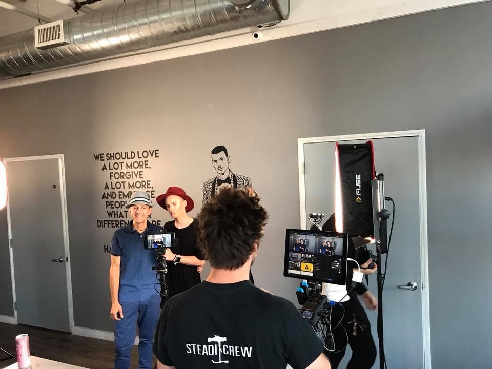 Vince (left) and Joshua Ladner recently launched Blown Away by J Ladner with Jessica Lippy, Joshua Ladner's sister. The Ladners own Salon J Ladner.