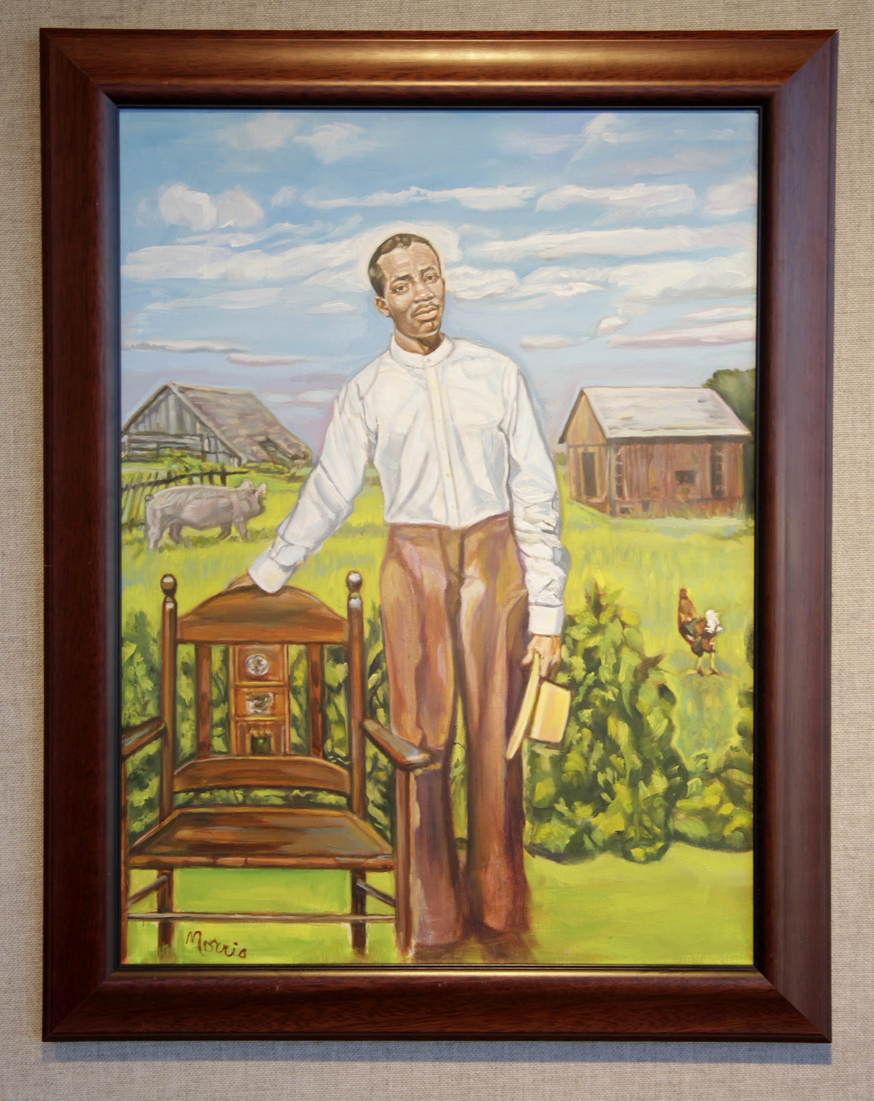 "Grandaddy Morris," oil on canvas by Morris Howard. âStories,â the work of four regional painters, Cedric Cox, Jean Koeller, Morris Howard and Ann Kim, is on display in the Burnell R. Roberts Triangle Gallery at Sinclair Community College. LISA POWELL / STAFF