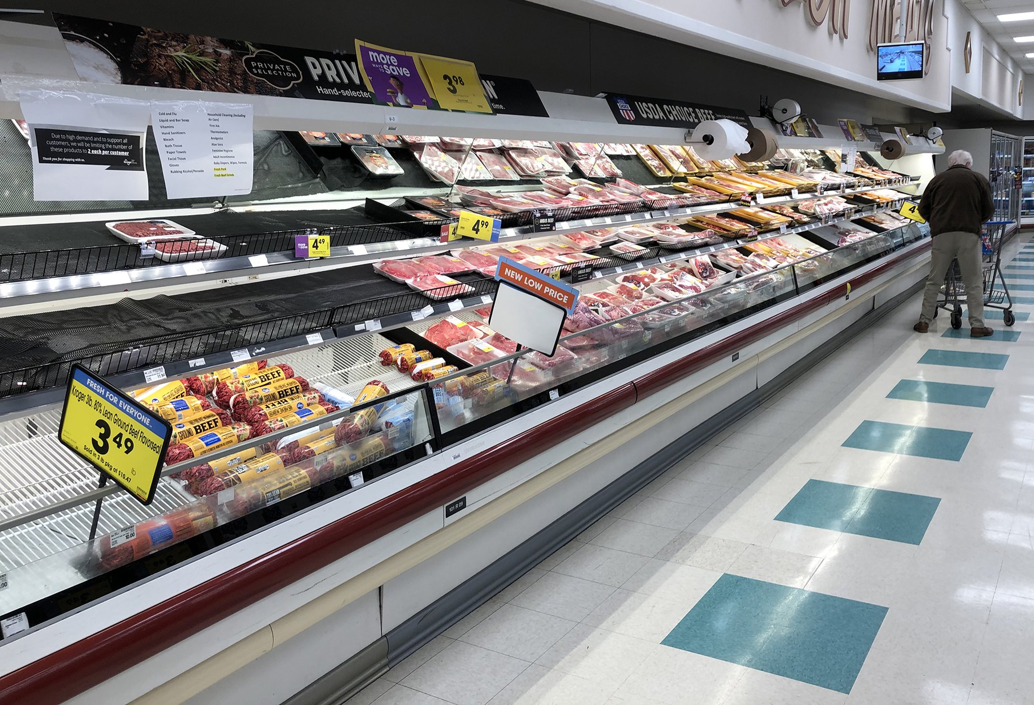 Coronavirus: Meat plant closures impact Kroger, Costco