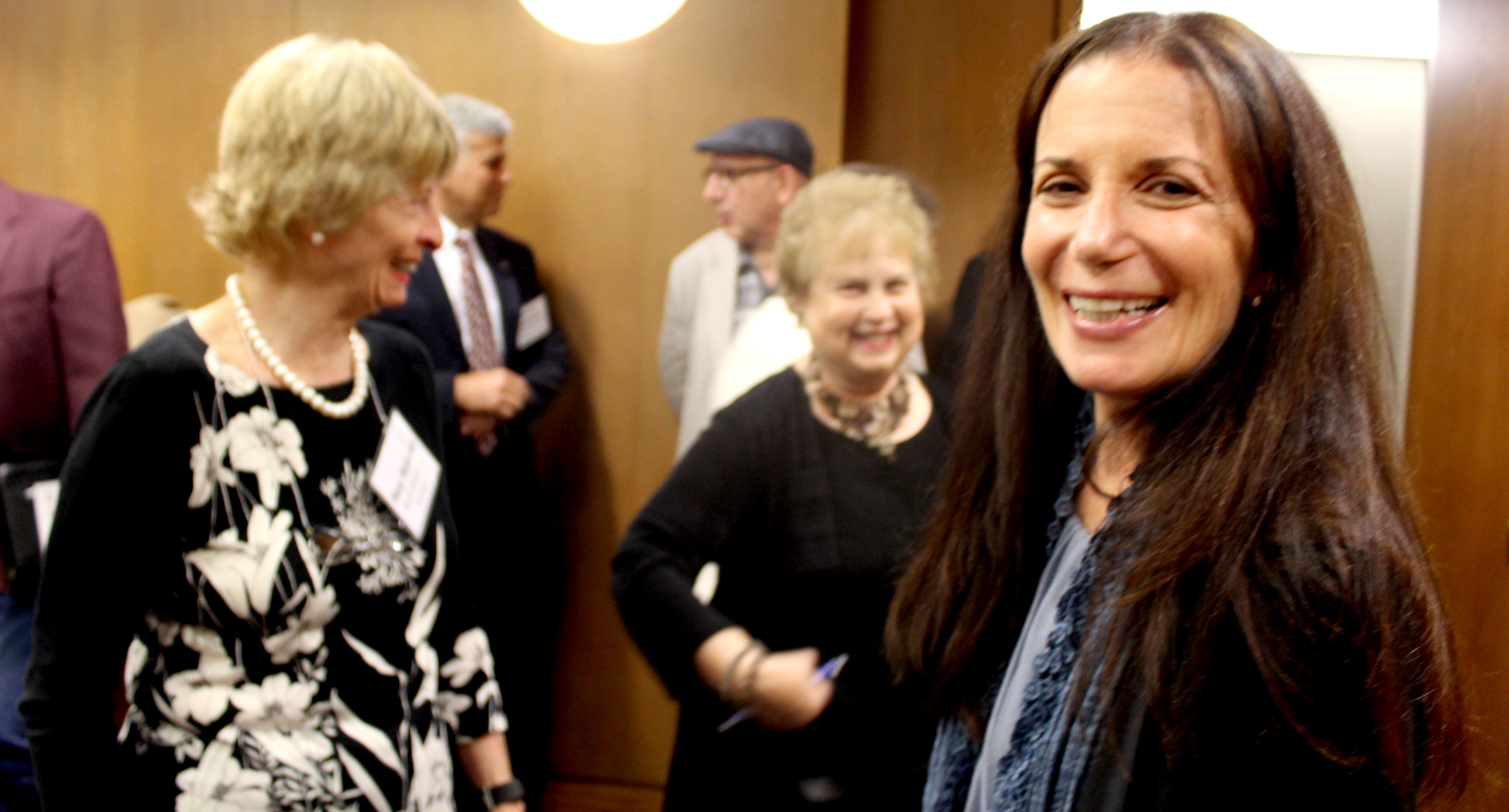 The 2017 Dayton Region's Walk of Fame induction ceremony at Sinclair Community College. Emmy-award winner and Dayton native Cathy Guisewite (foreground) was a 2017 inductee. She is pictured with Mary Matthews and longtime Dayton Daily News writer Meredith Moss.