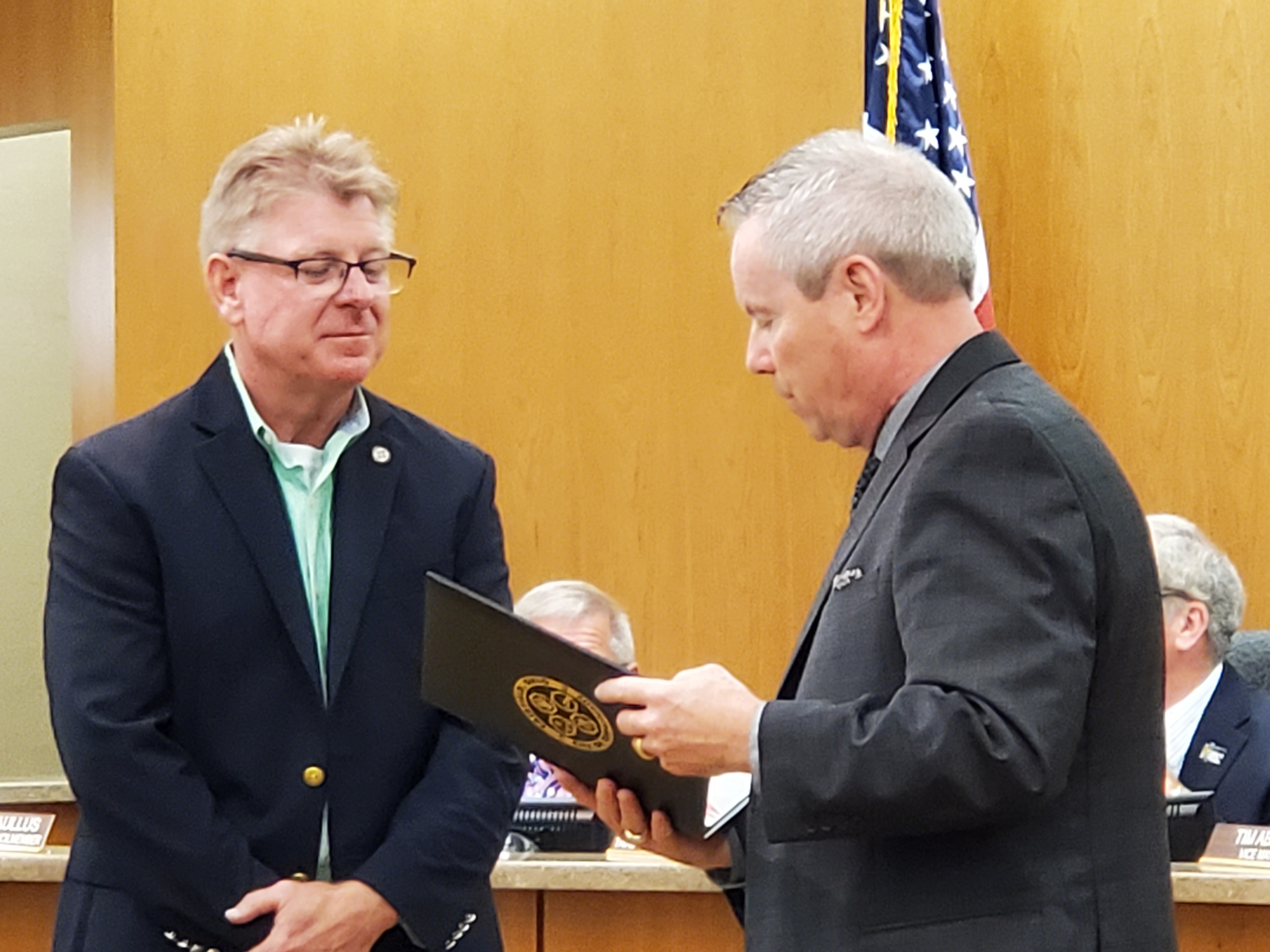 Fairfield City Council member Tim Abbott will resign on July 1 as he and his wife, Kathy, intend to relocate to Florida. Abbott is retiring from his job at Duke Energy. PROVIDED/CITY OF FAIRFIELD