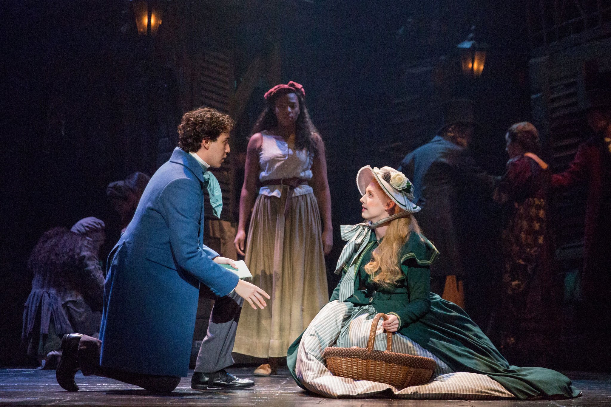 Joshua Grosso as Marius, Phoenix Best as Eponine and Jillian Butler as Cosette in the national tour of “Les Miserables.” CONTRIBUTED/MATTHEW MURPHY