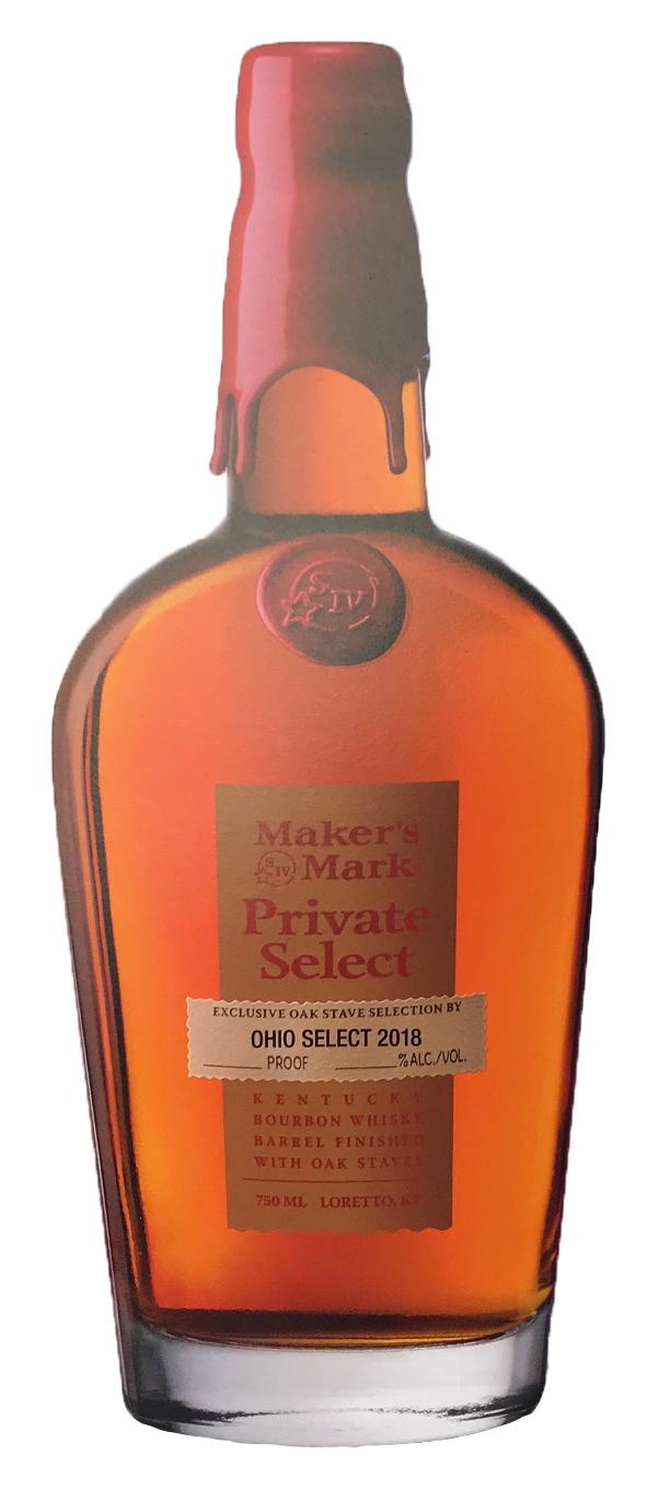 The special Maker's Mark Ohio Private Select bottling. Photo from the Ohio Division of Liquor Control