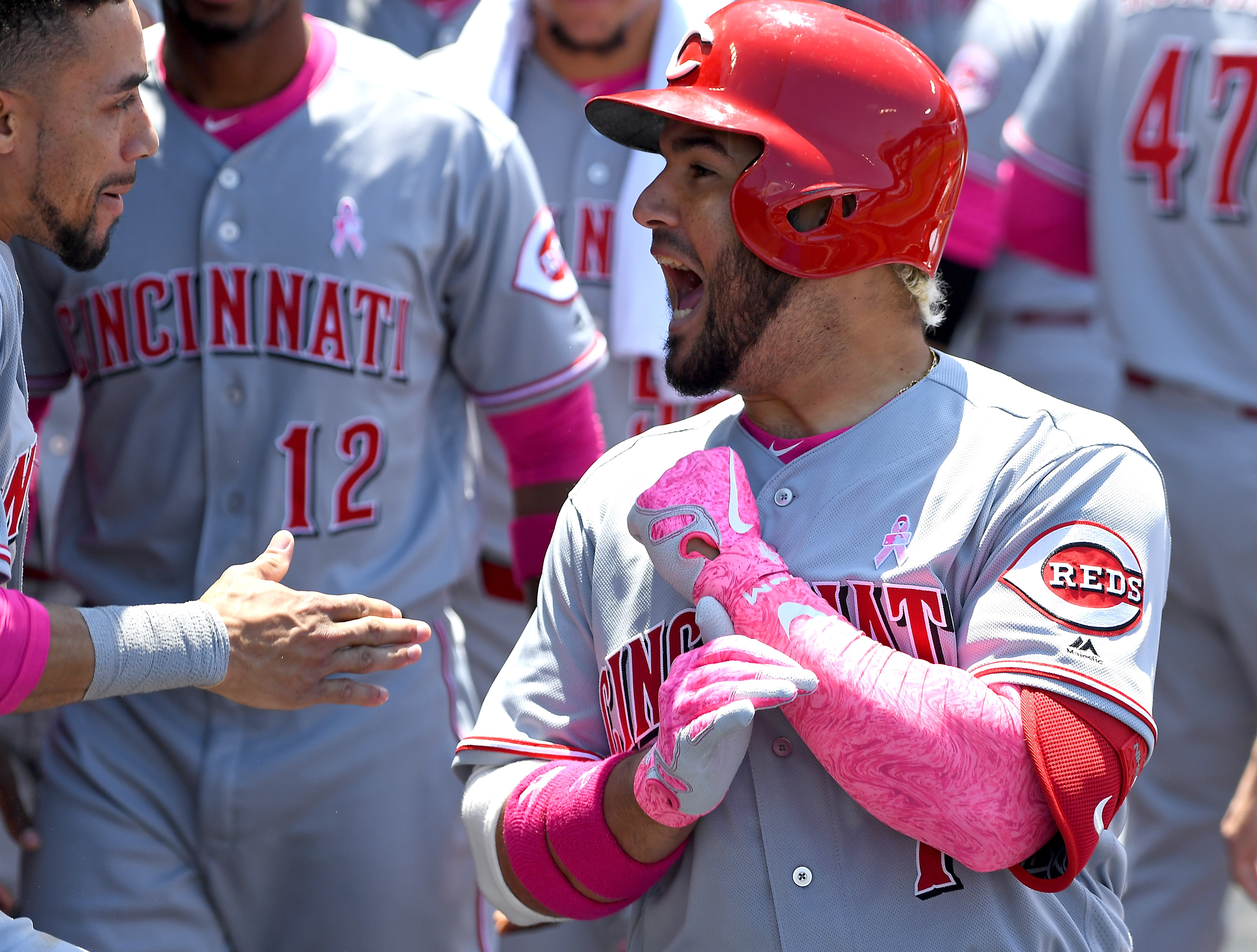 Likely Billy Hamilton, jose Peraza, Joey Votto hitting 1-2-3