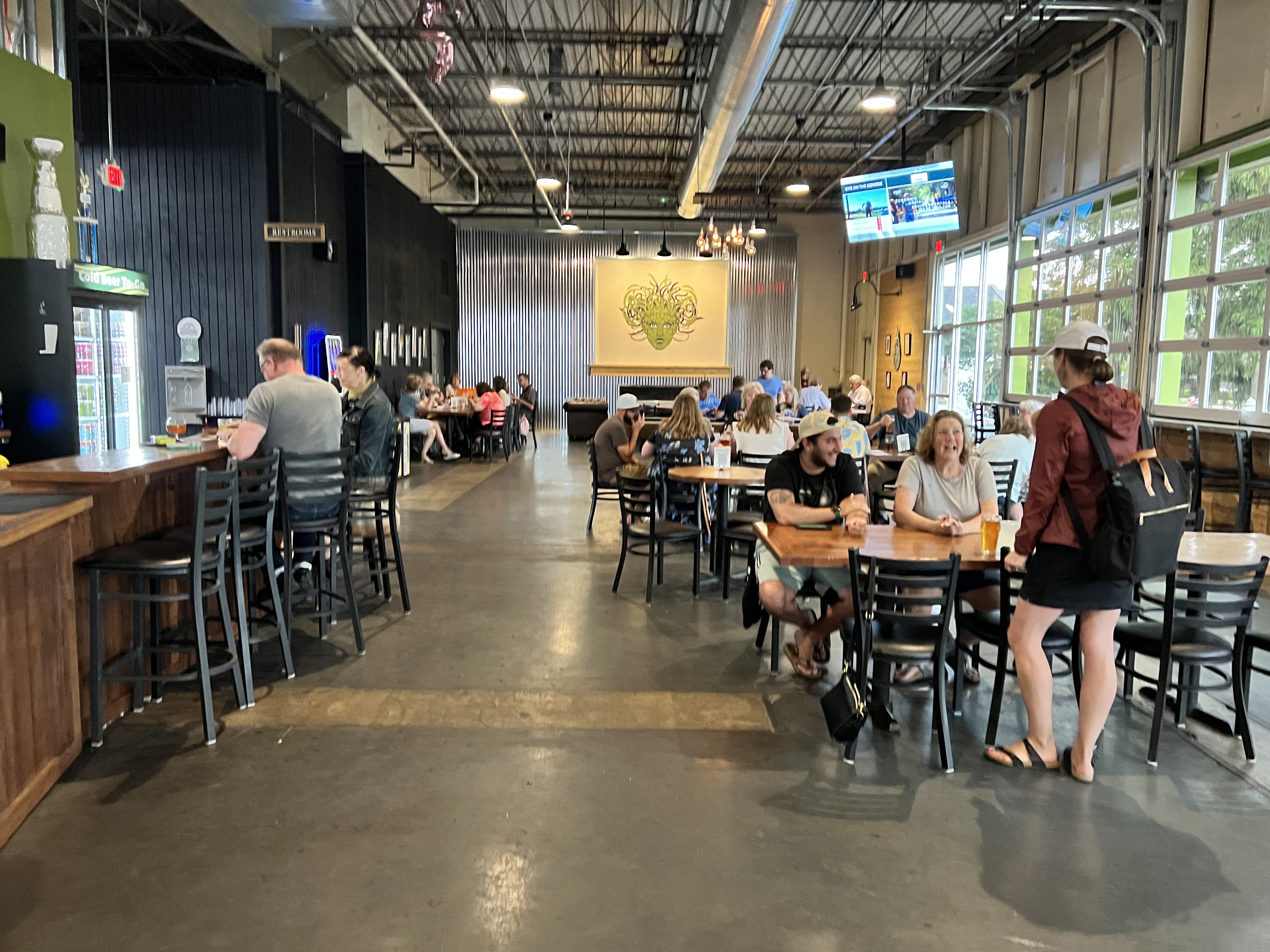Patrons enjoy the atmosphere of Eudora Brewing Company.