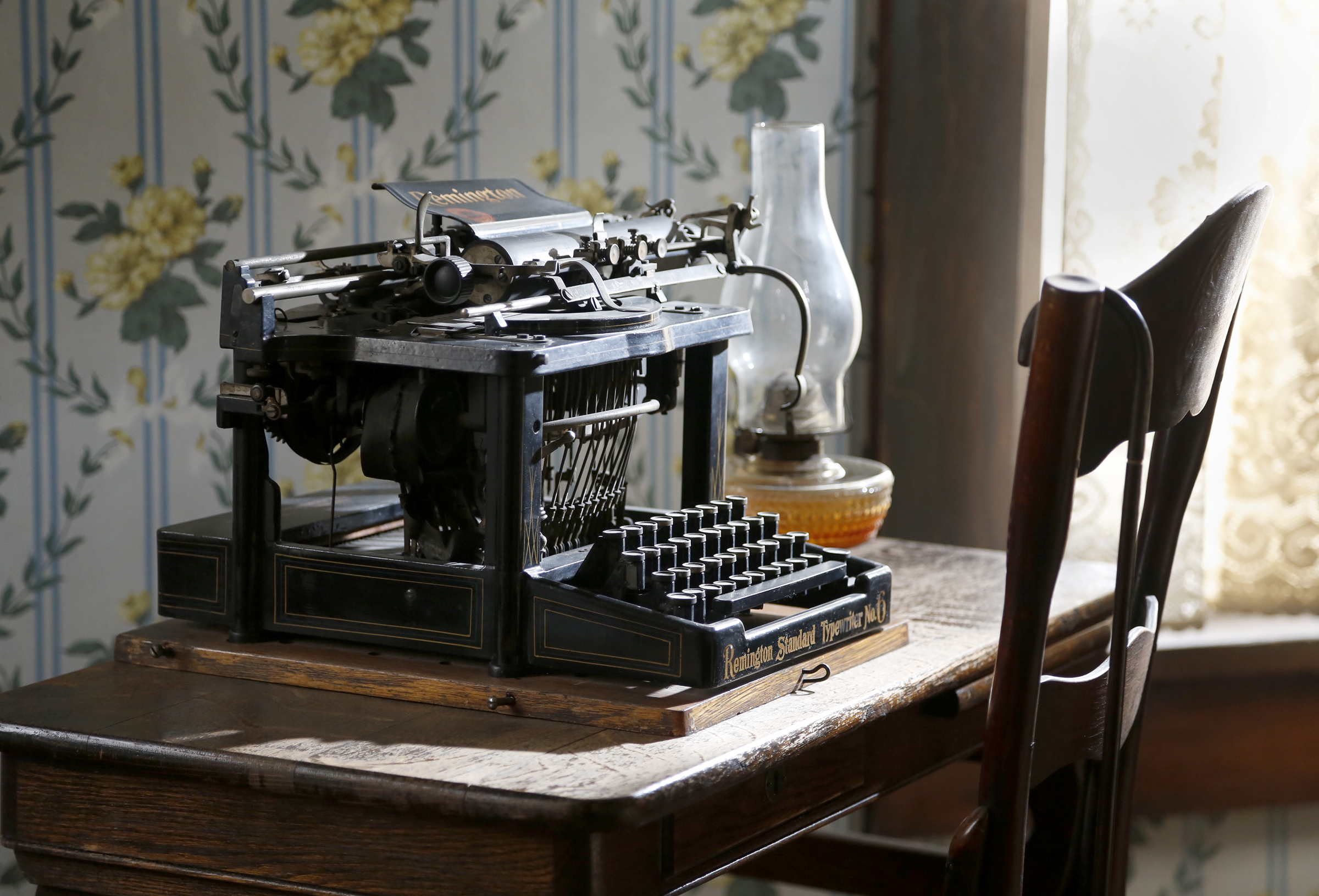 In addition to composing poems and literature, Paul Laurence Dunbar used a Remington Standard typewriter to write his work, editorials for newspapers and for correspondence.  LISA POWELL / STAFF