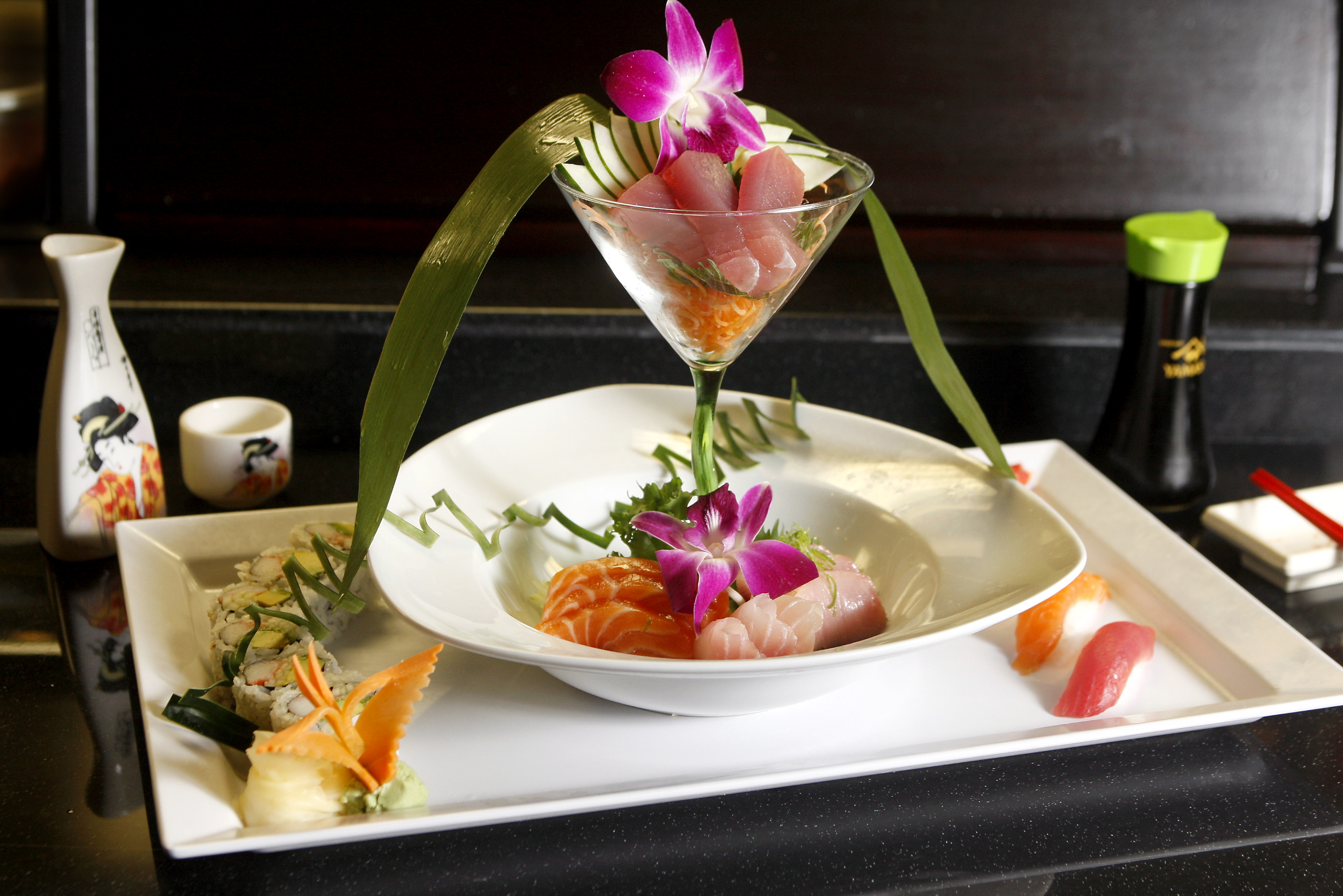 The Nigiri & Sashimi Combination lunch portion from Osaka Japanese Steakhouse, 2476 Commons Blvd., in Beavercreek.