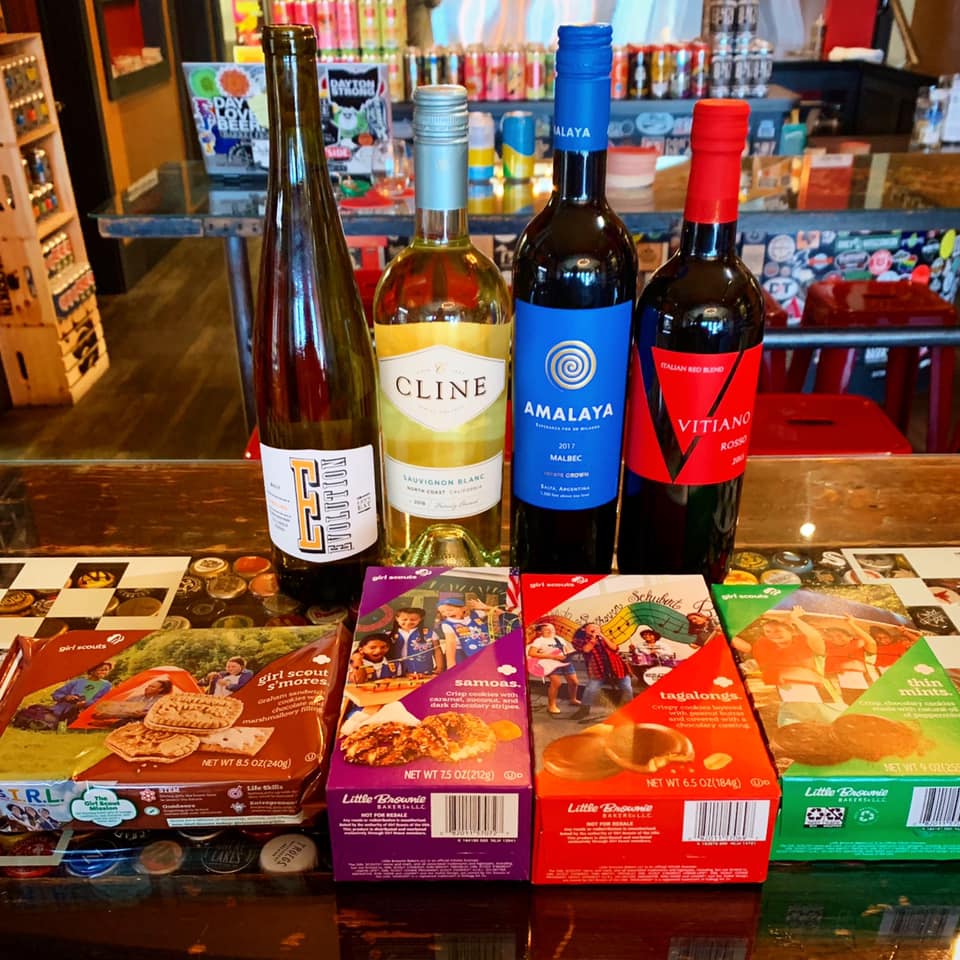 Wine and Girl Scout pairings at Barrel House's Feb. 27 pairing event. Source: Facebook