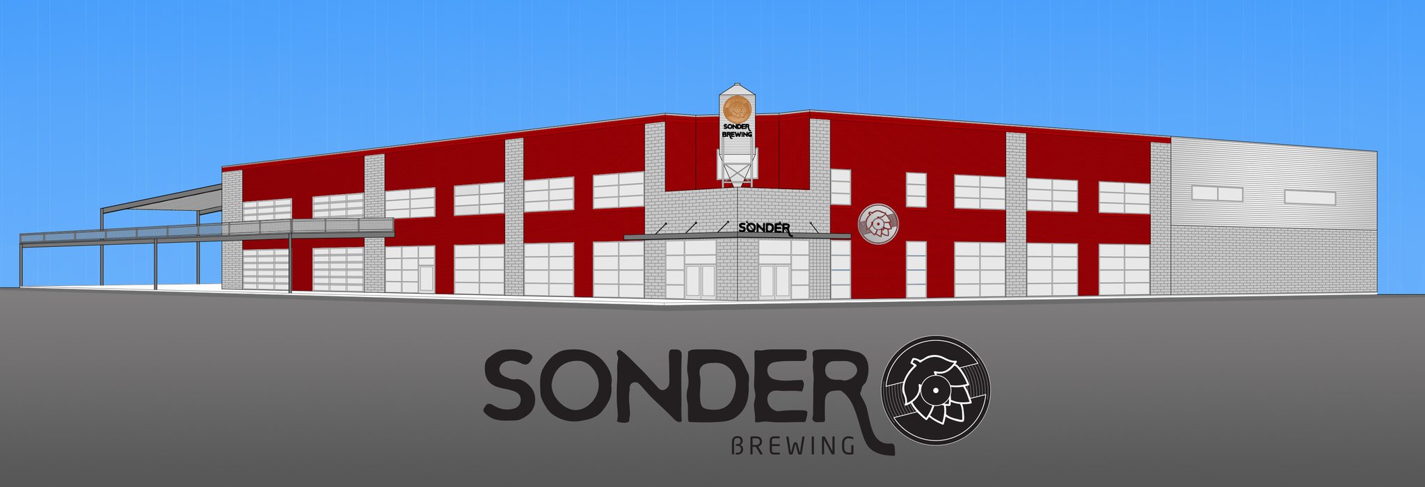 An artist’s illustration of what Sonder Brewing will look like when it opens later this year on Duke Boulevard in Deerfield Twp.