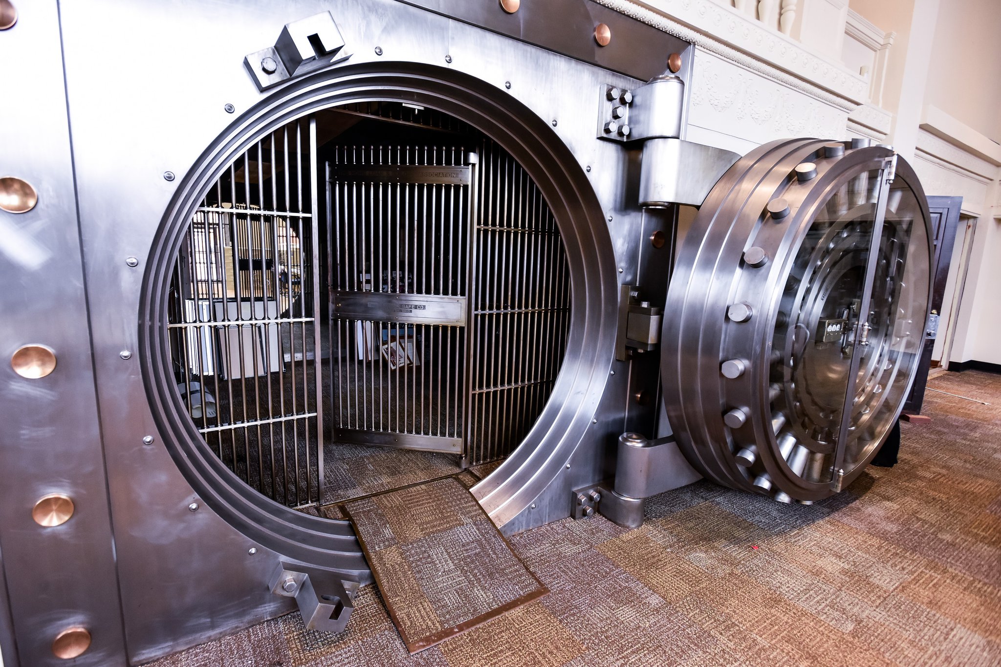 A large Mosler safe inside The Benison.