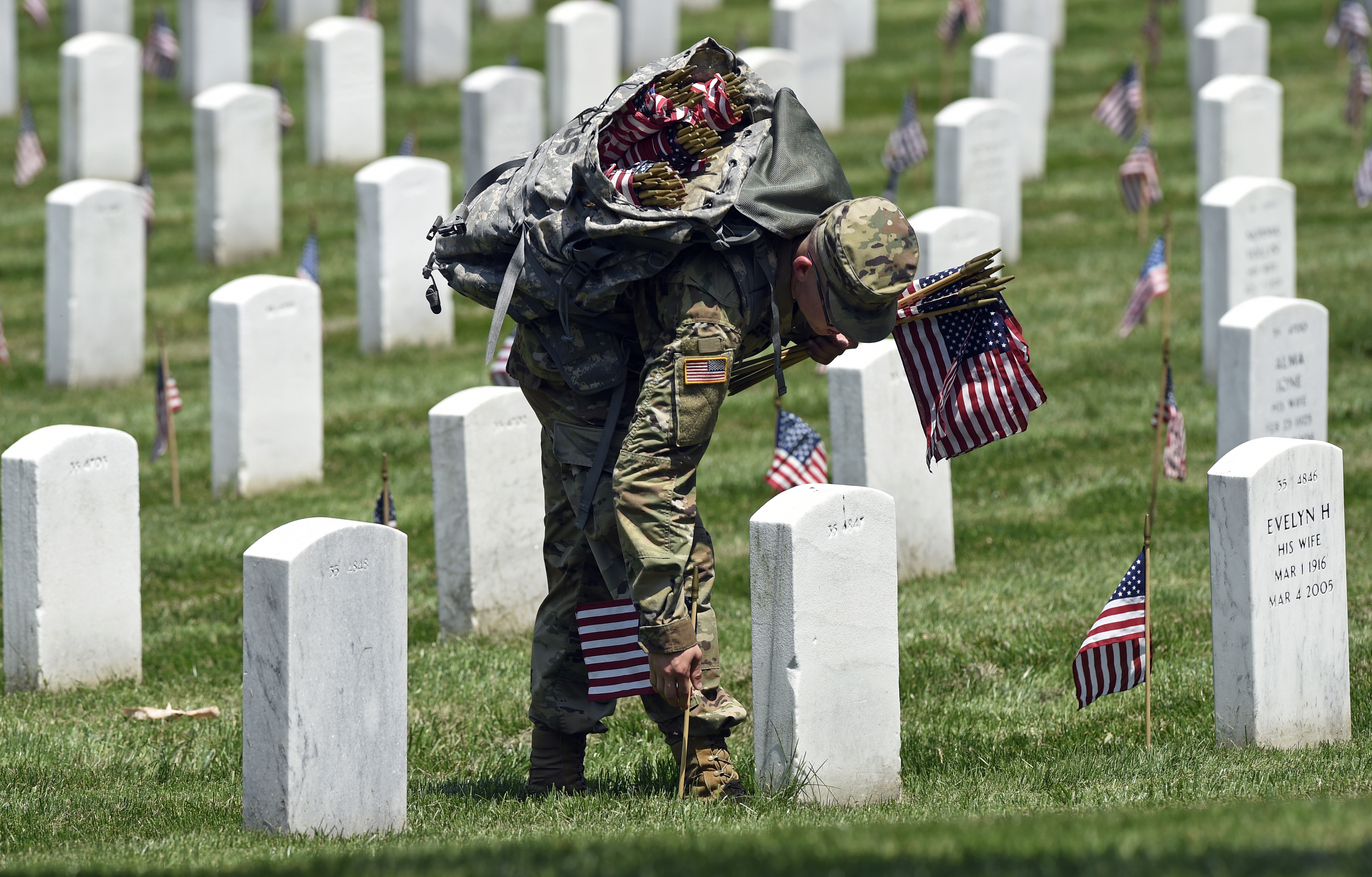 Photos: Soldiers honor the fallen for Memorial Day