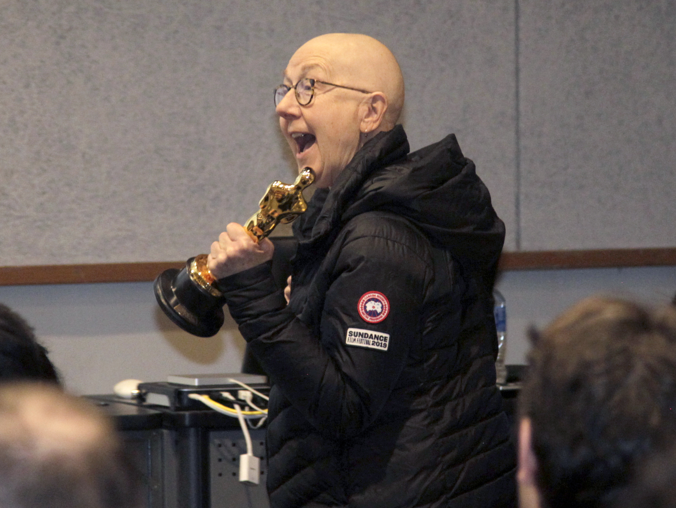 Julia Reichert and Steven Bognar, who won an Oscar in the documentary feature category for âAmerican Factory,â returned to Wright State University Thursday to speak with students in the Department of Theatre, Dance and Motion Pictures. Reichert is a professor emeritus at WSU and Bognar is an alumnus and former motion pictures faculty member. The couple brought their Oscar statuettes for the students to pass around and shared their documentary film making process. âAmerican Factoryâ follows the creation of the Chinese-owned automotive glass-factory Fuyao Glass America in the same building that had once housed a General Motors assembly operation in Moraine. LISA POWELL / STAFF