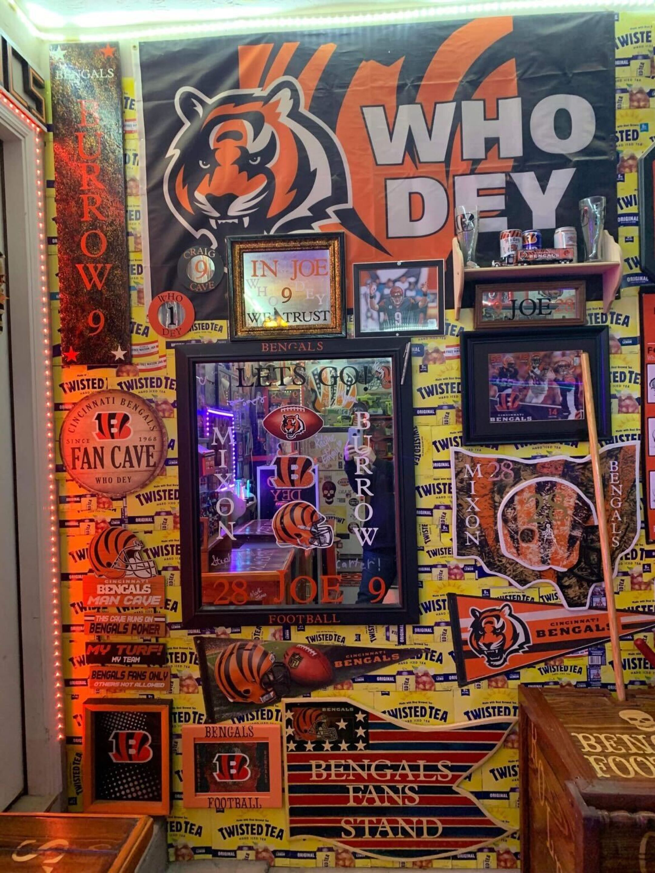 Check out this Franklin resident's ultimate 'Bengals Cave'