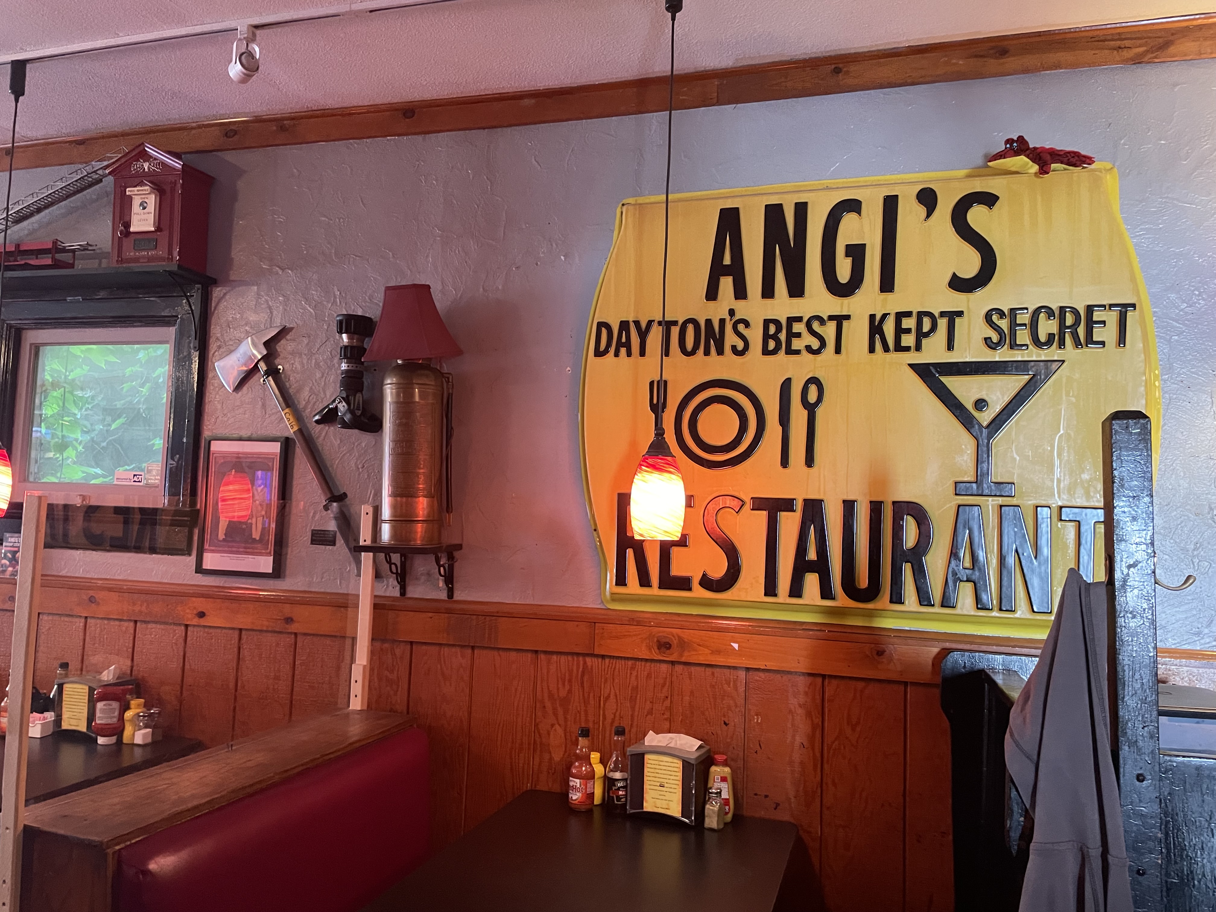 Angie’s Firehouse Tavern, a neighborhood restaurant brought back to life in 2010 by a retired Dayton fire captain, is for sale.
