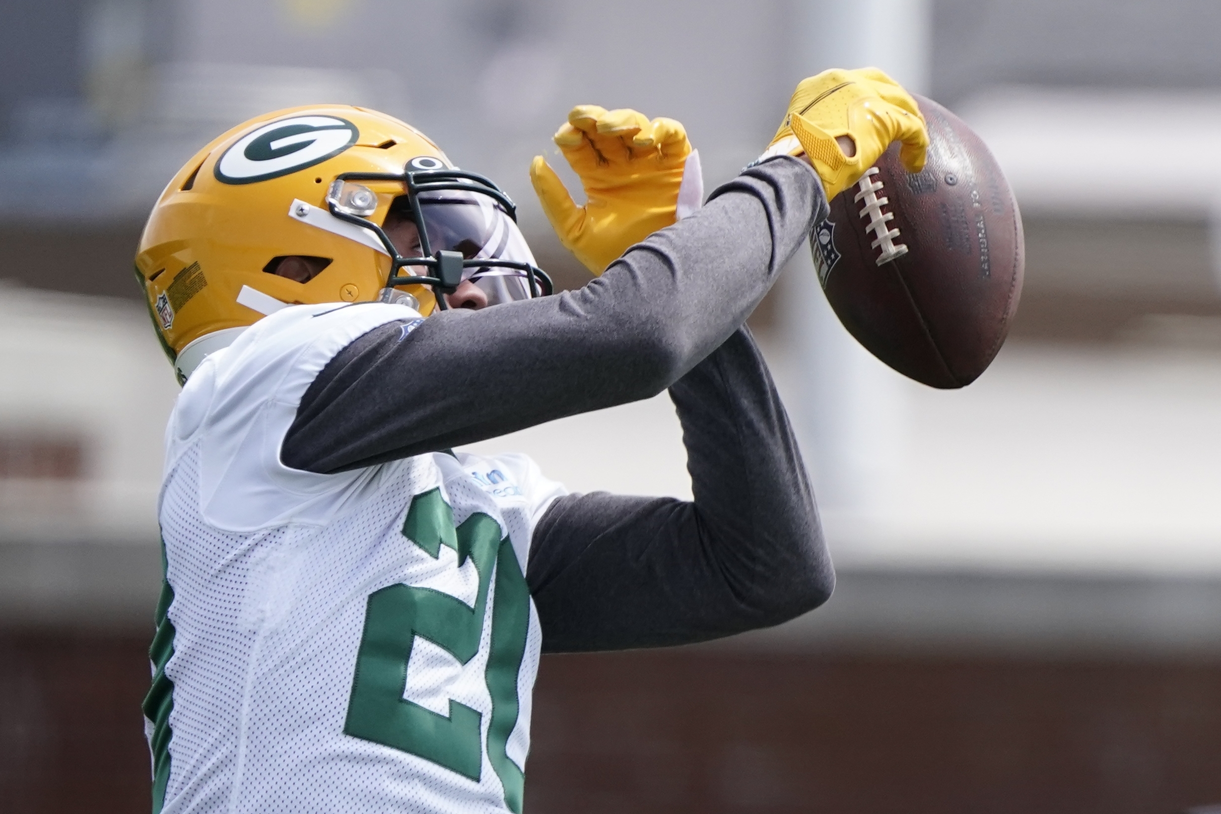 Green Bay Packers - Danny Davis DIVING for it! 