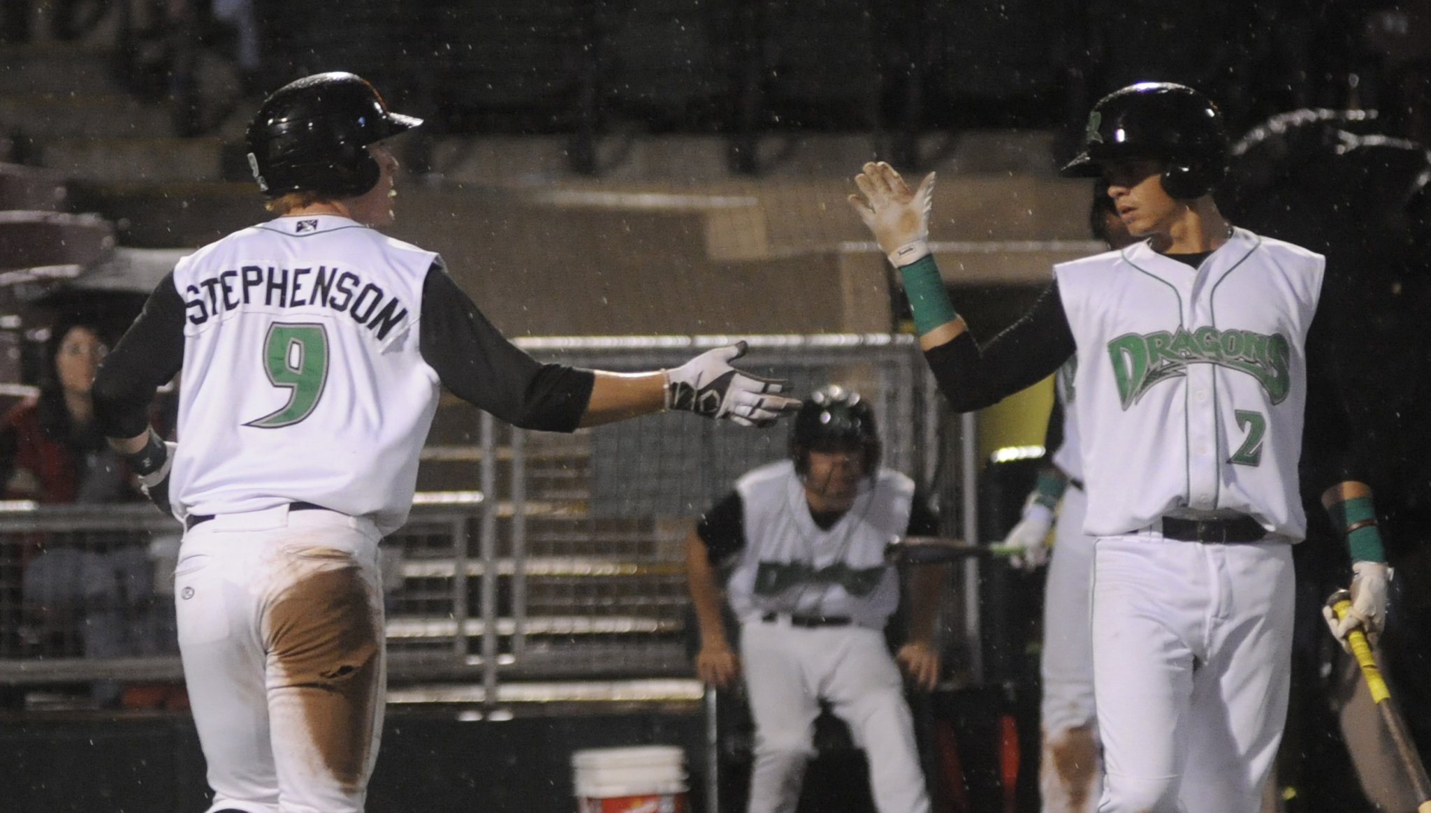 Cincinnati Reds Tyler Stephenson hitting for the Dayton Dragons in