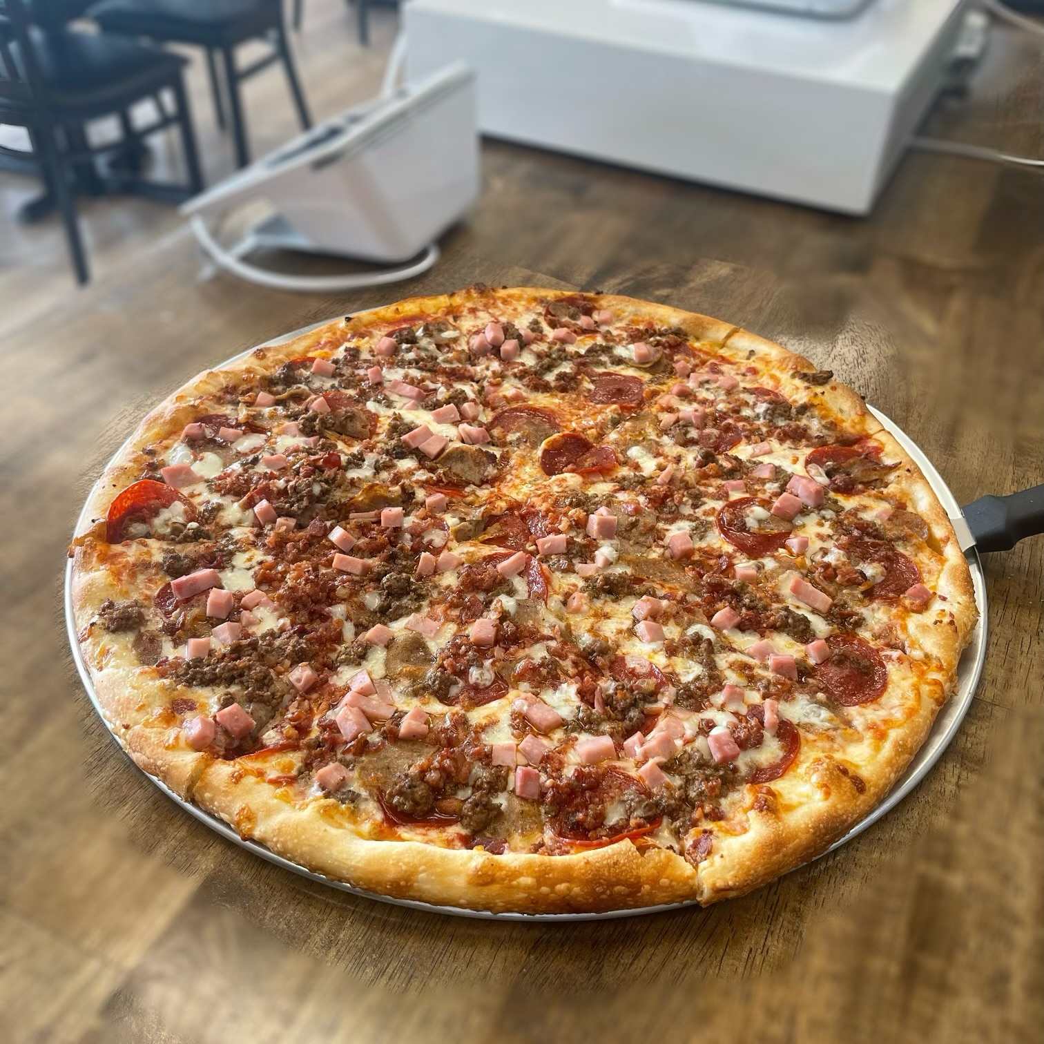Troni Brothers Pizza, located at 4654 Wilmington Pike in Kettering, is known for its New York style pizza and pasta dishes.