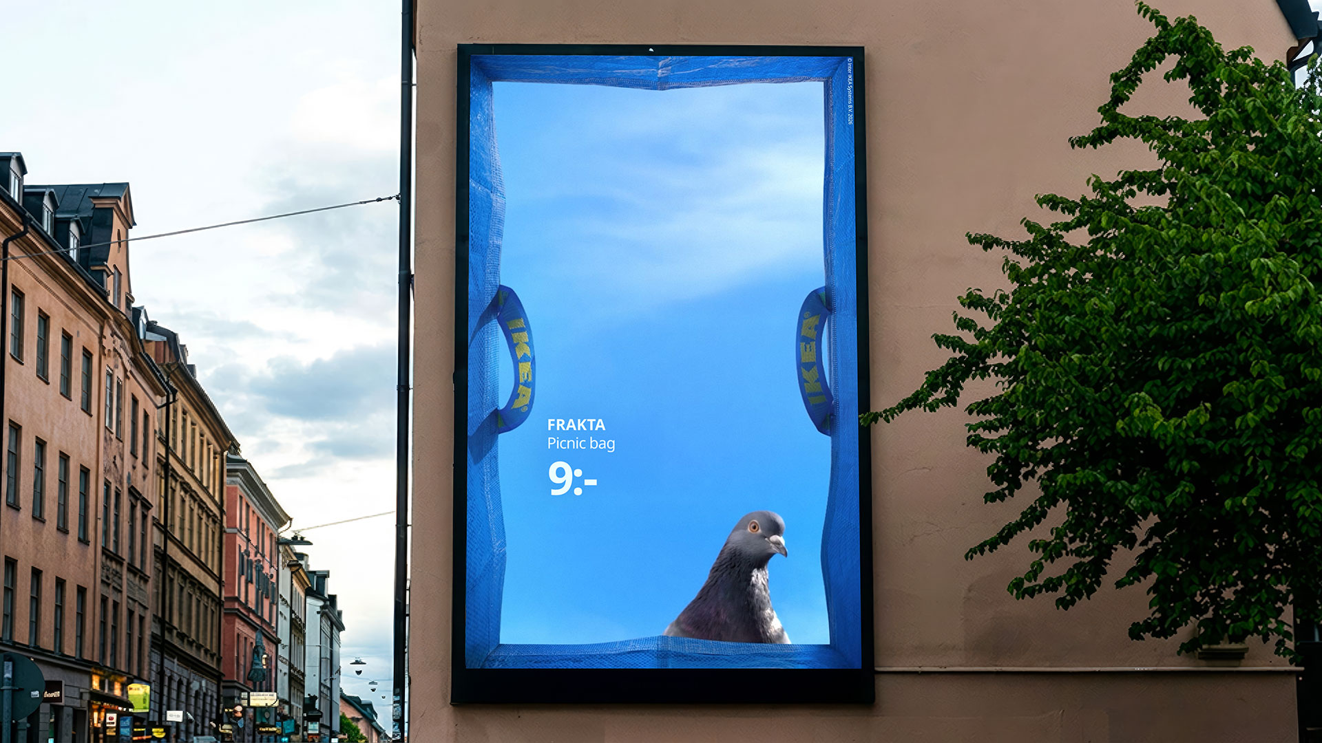Ikea campaign sees the world from the bottom of its iconic blue bag