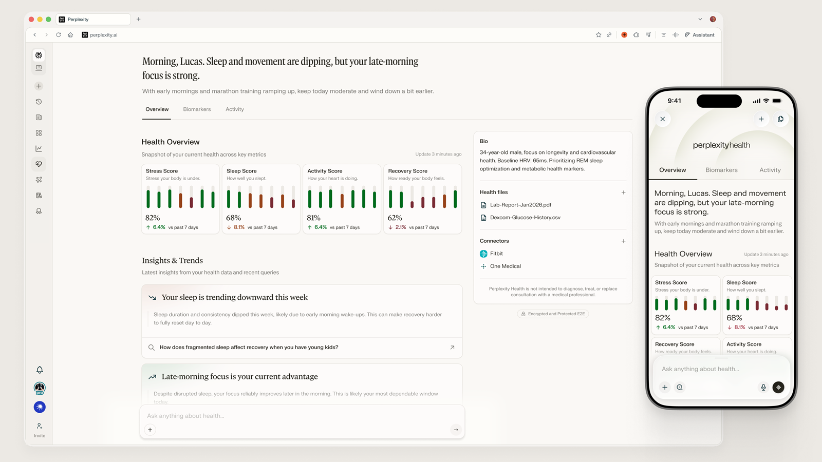 Perplexity Health Is the First AI Health Assistant That Actually Sees Your EHR, Your Watch, and Your Labs