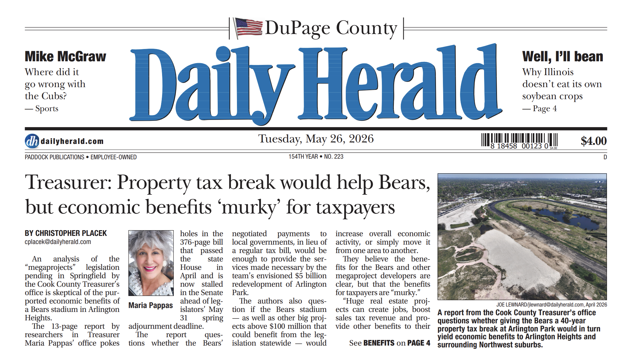 Tribune owner offers $24 million for Daily Herald