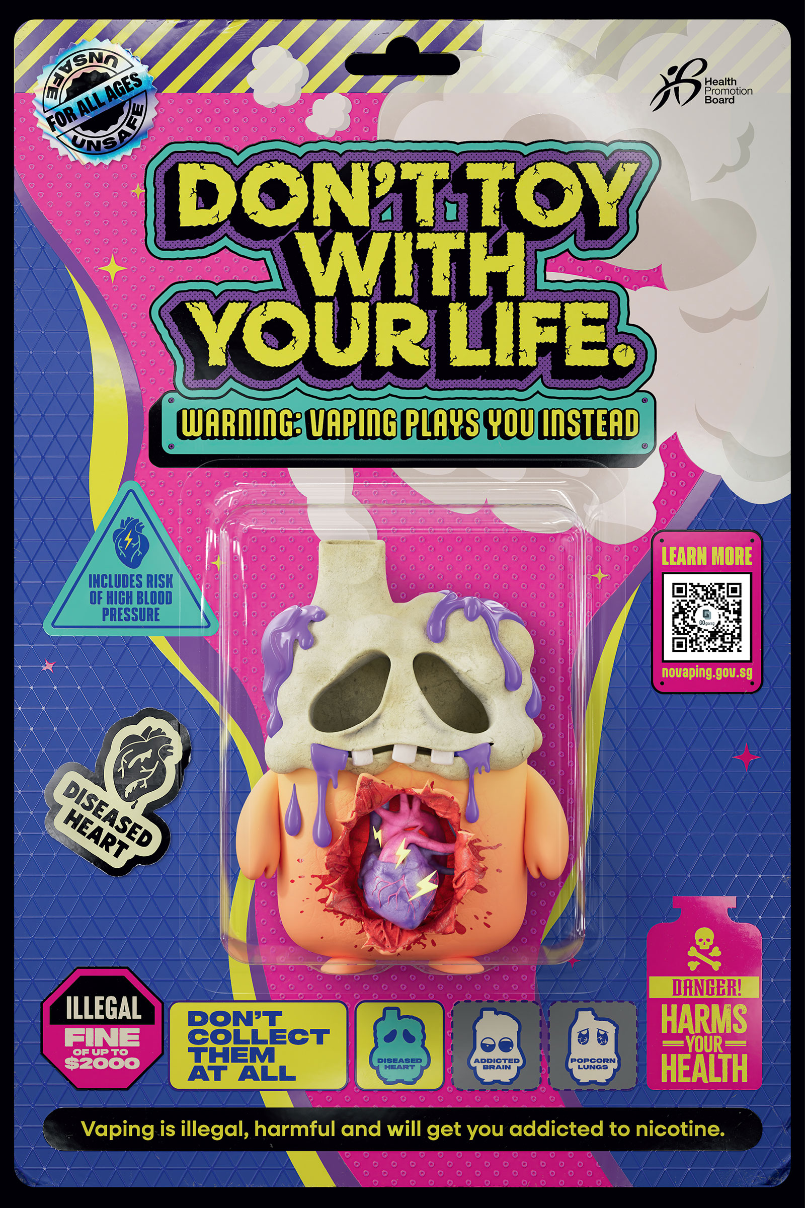 Grotesque figurines have been warped by vaping in striking Singapore  campaign