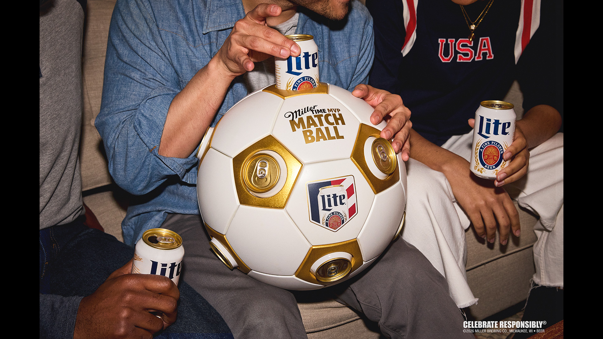 Miller Lite’s World Cup soccer ball doubles as a 12-pack beer cooler