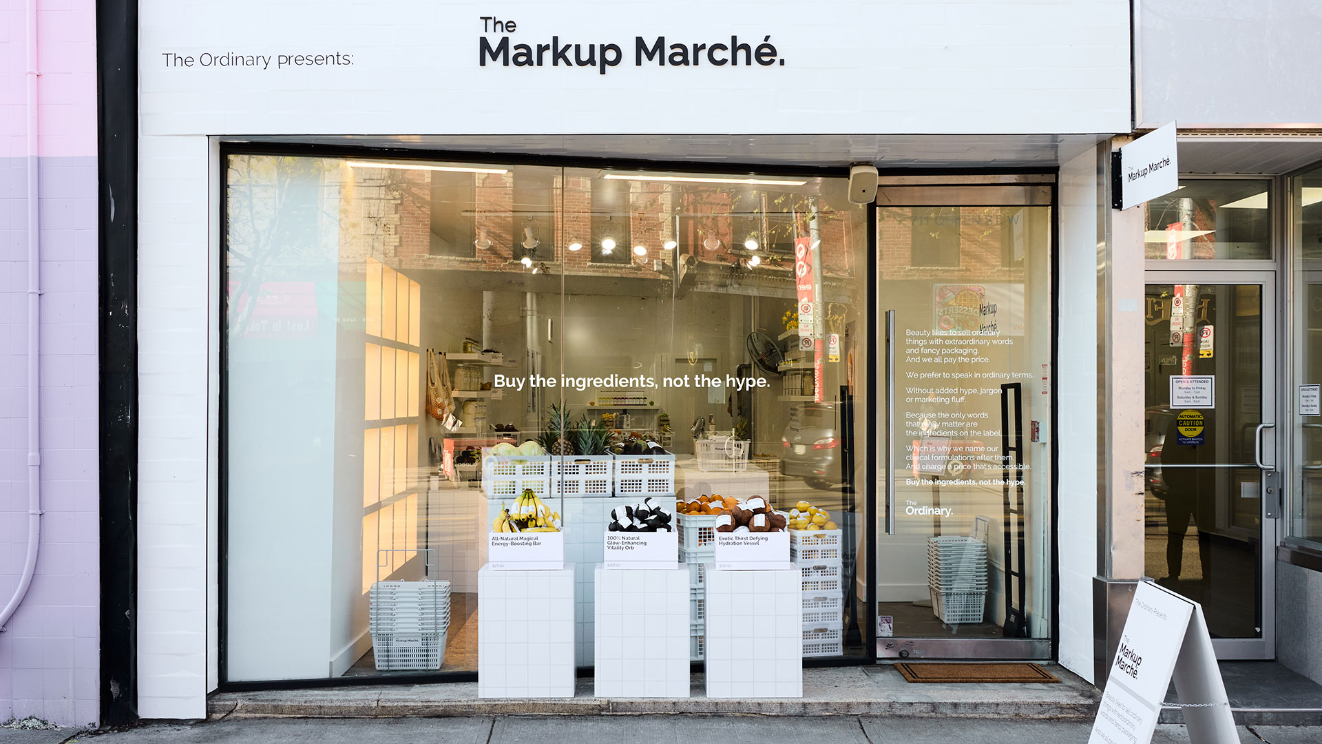 The Ordinary mocks beauty marketing by selling produce at absurd prices