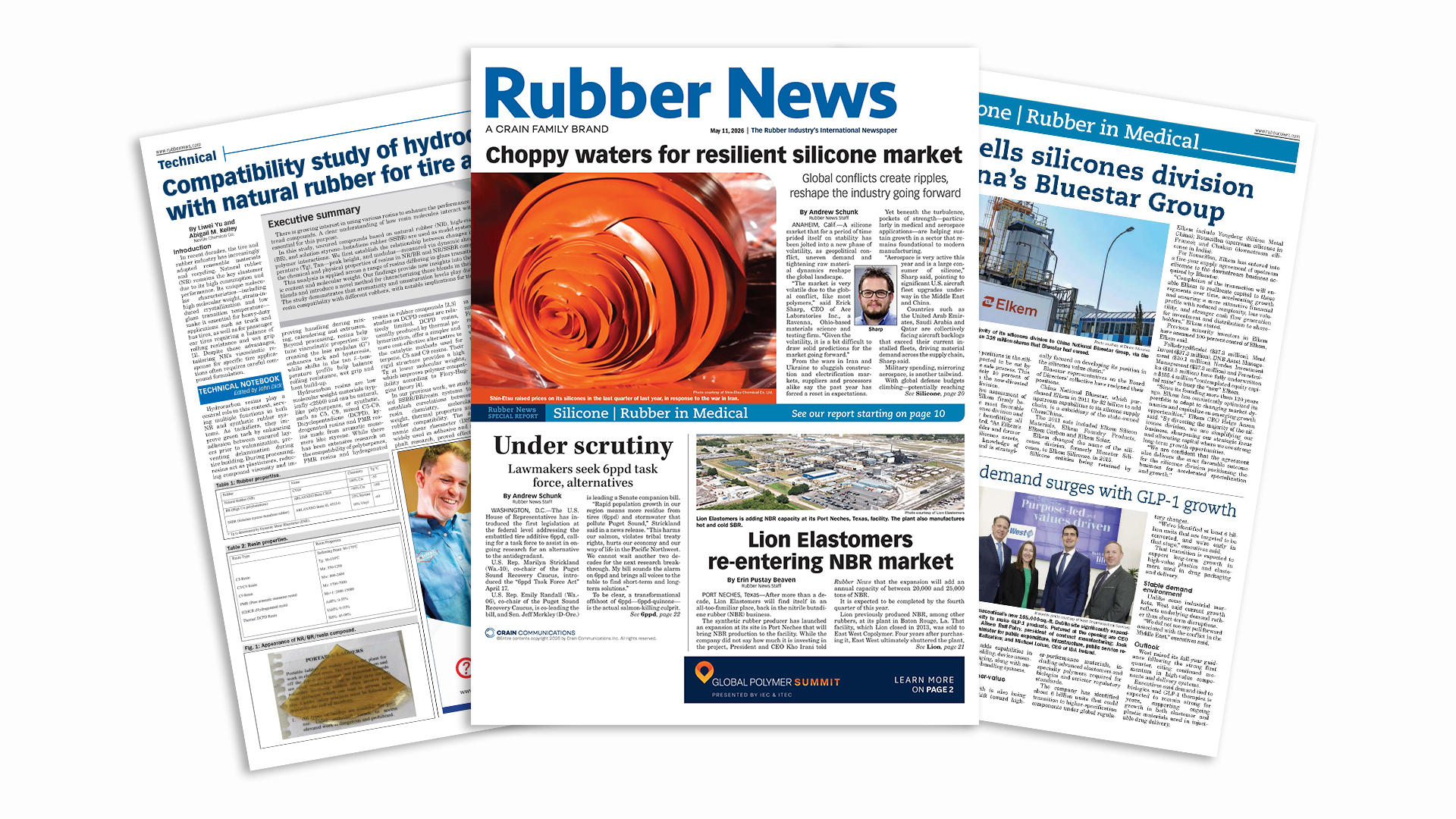 May 11 issue: Silicone trends; rubber in medical