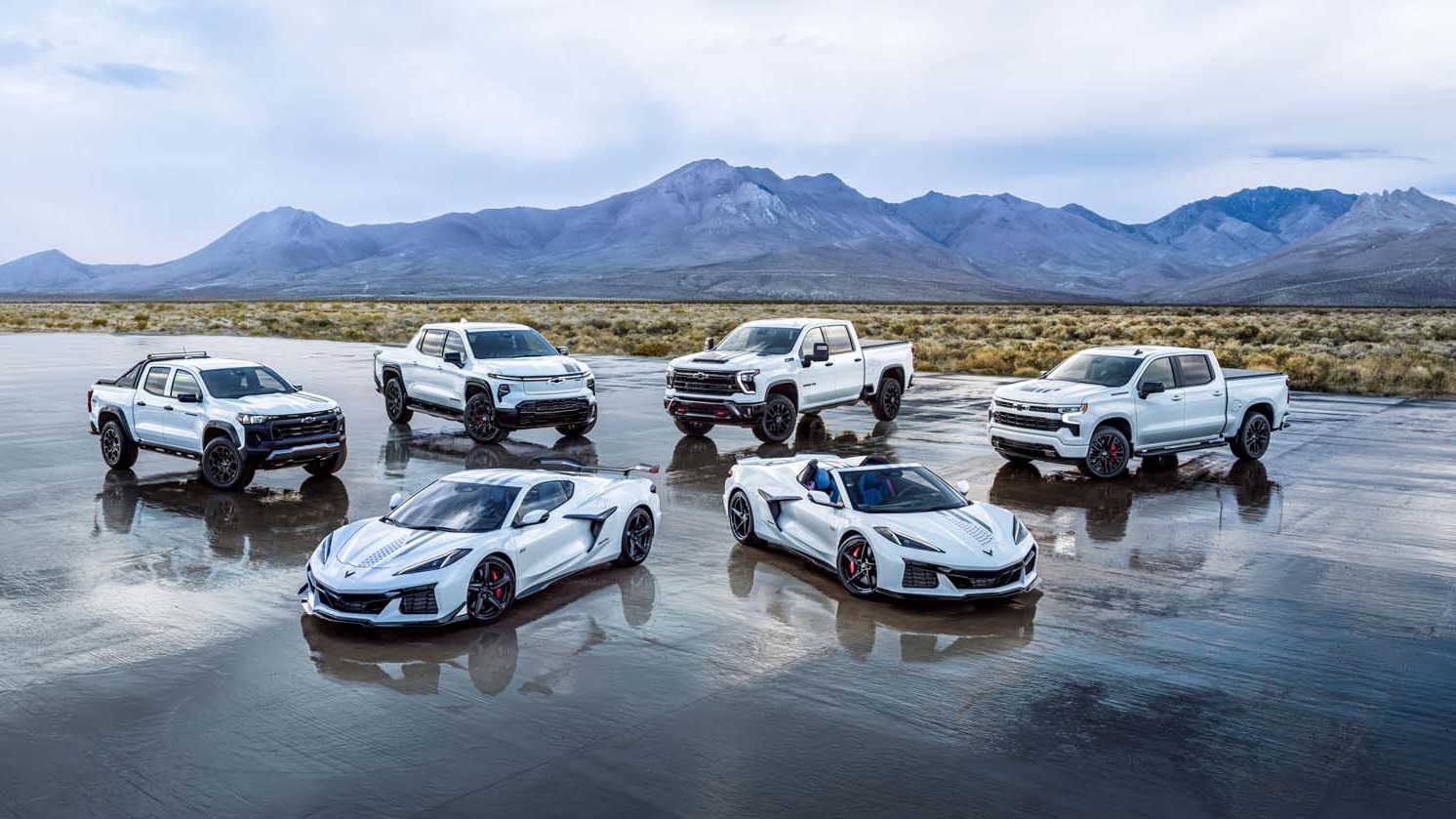 Chevy waves flag with special-edition pickups and Corvette for America’s 250th