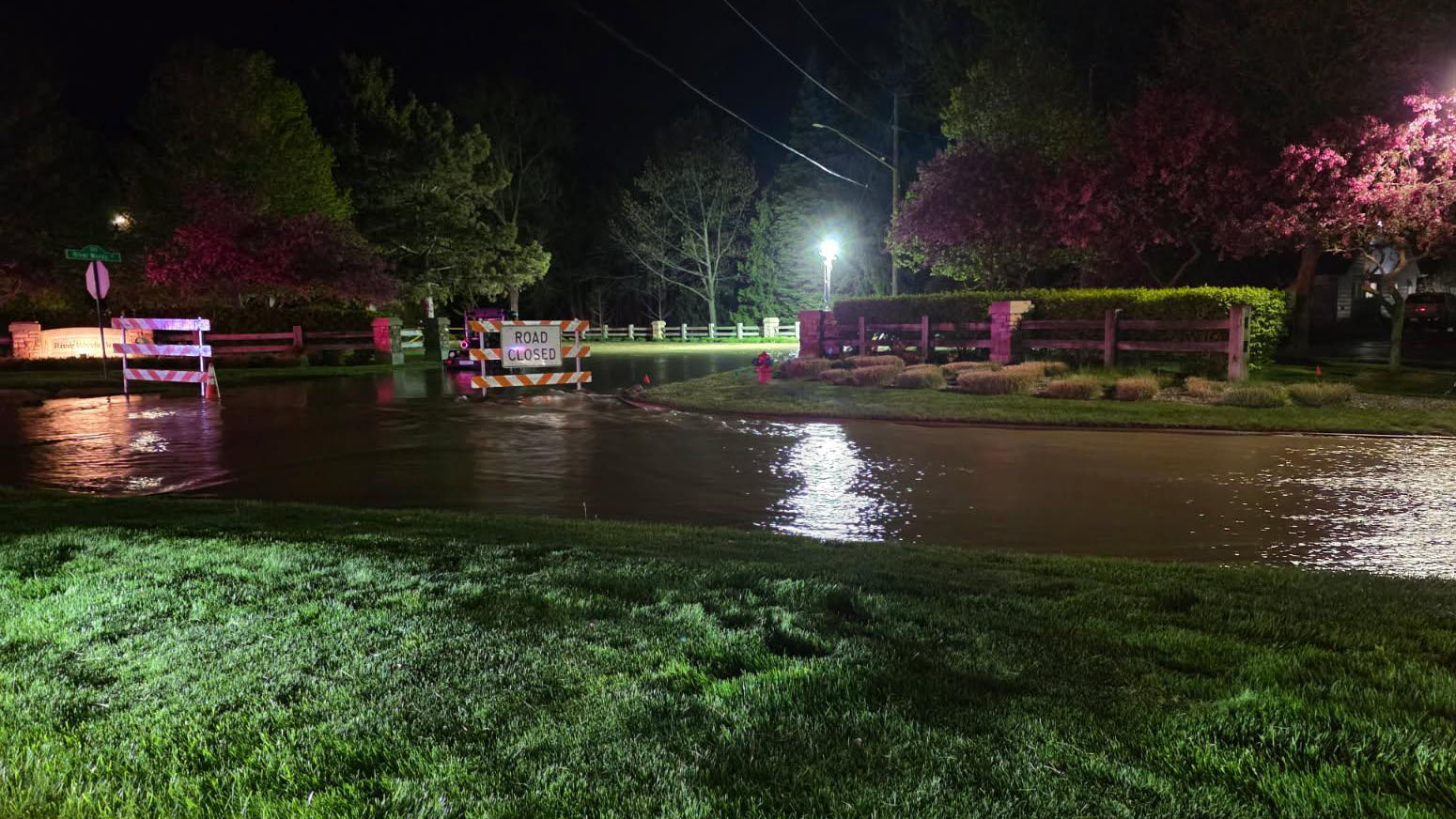 Massive water main break closes businesses, sends offices into WFH mode in Auburn Hills, Orion