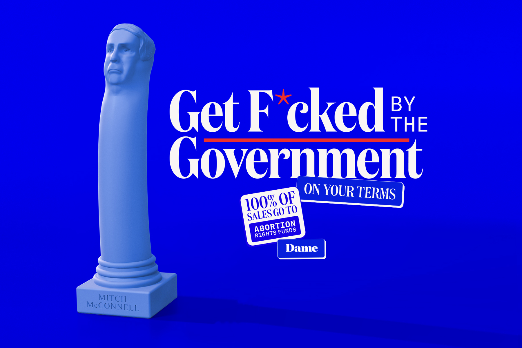 Mitch McConnell-shaped dildo graphically highlights Roe v. Wade
