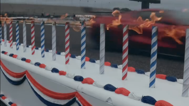 Corvette ZR1X uses 1,250 hp to blow out candles for America’s 250th