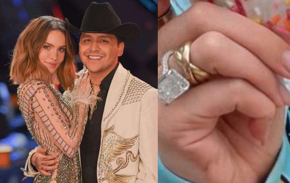 Christian Nodal confesó si le pidió a Belinda el anillo de compromiso que le regaló