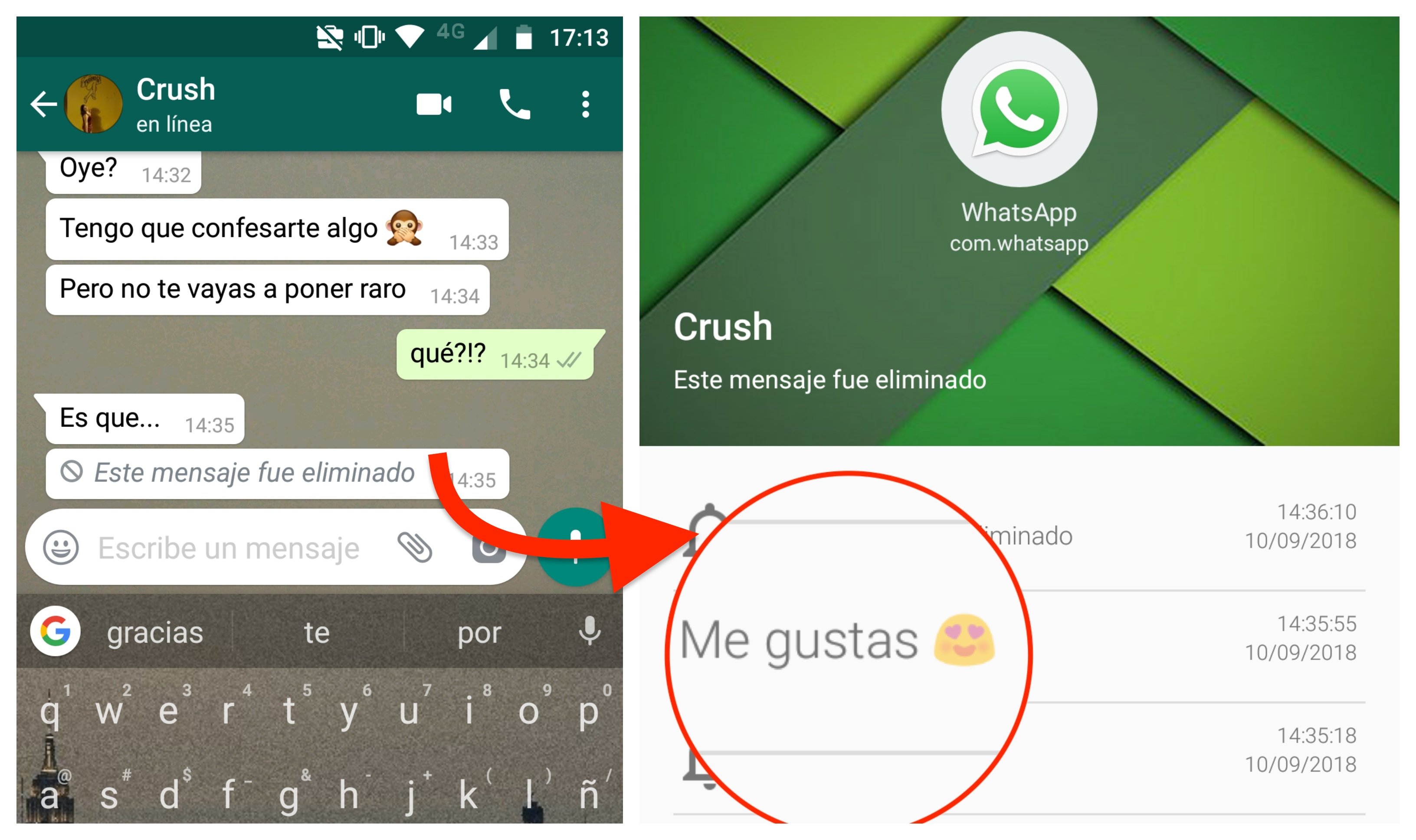 WhatsApp: cómo leer los mensajes borrados de tus amigos