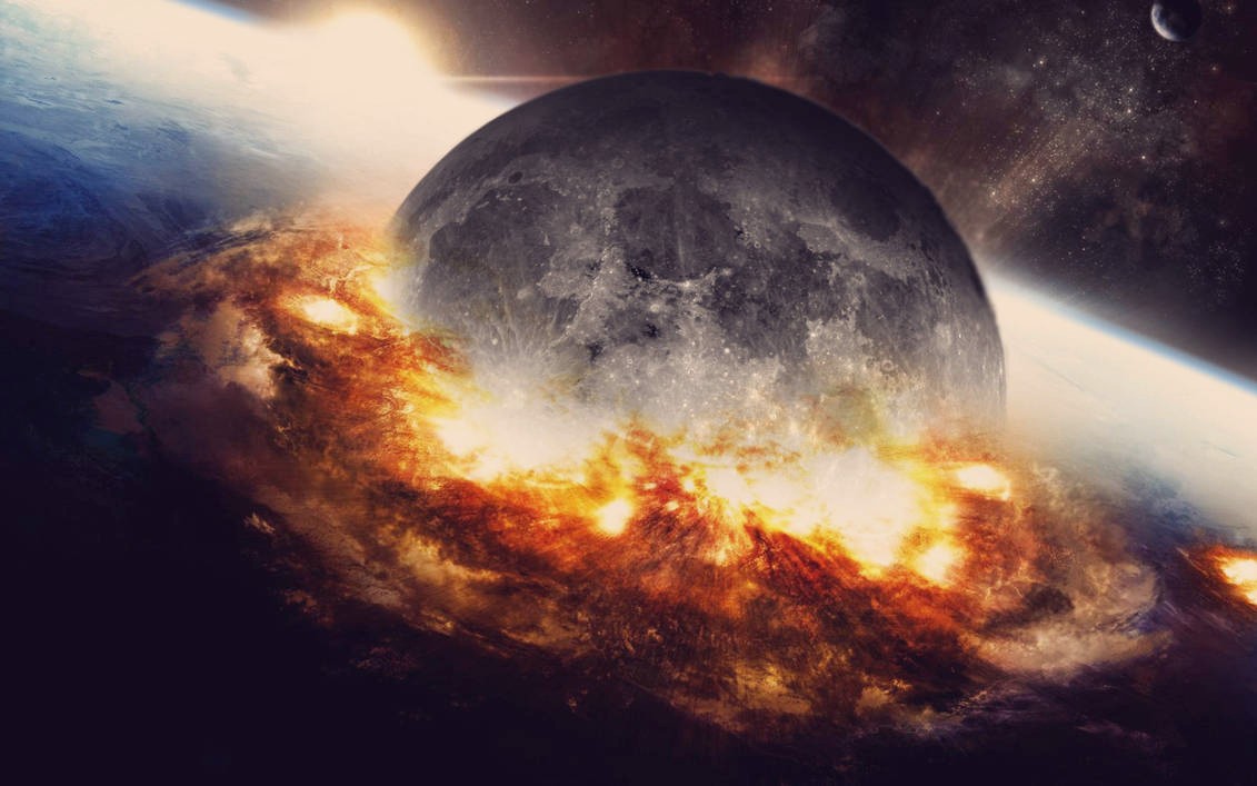 Can the moon collide with the earth?  This says science
